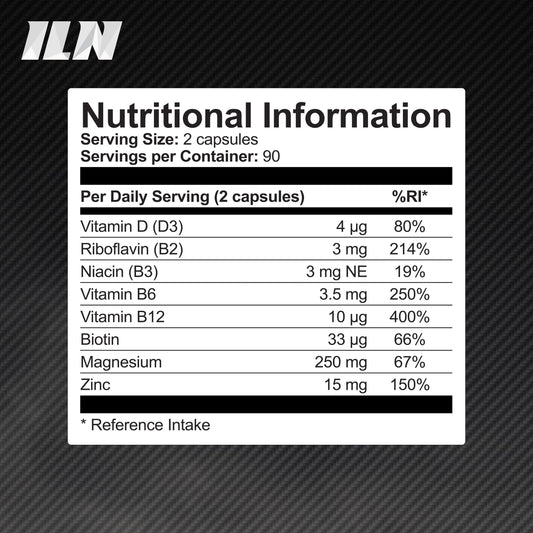 ZM6 - High Strength Zinc Magnesium Supplement - Zinc and Magnesium Tablets