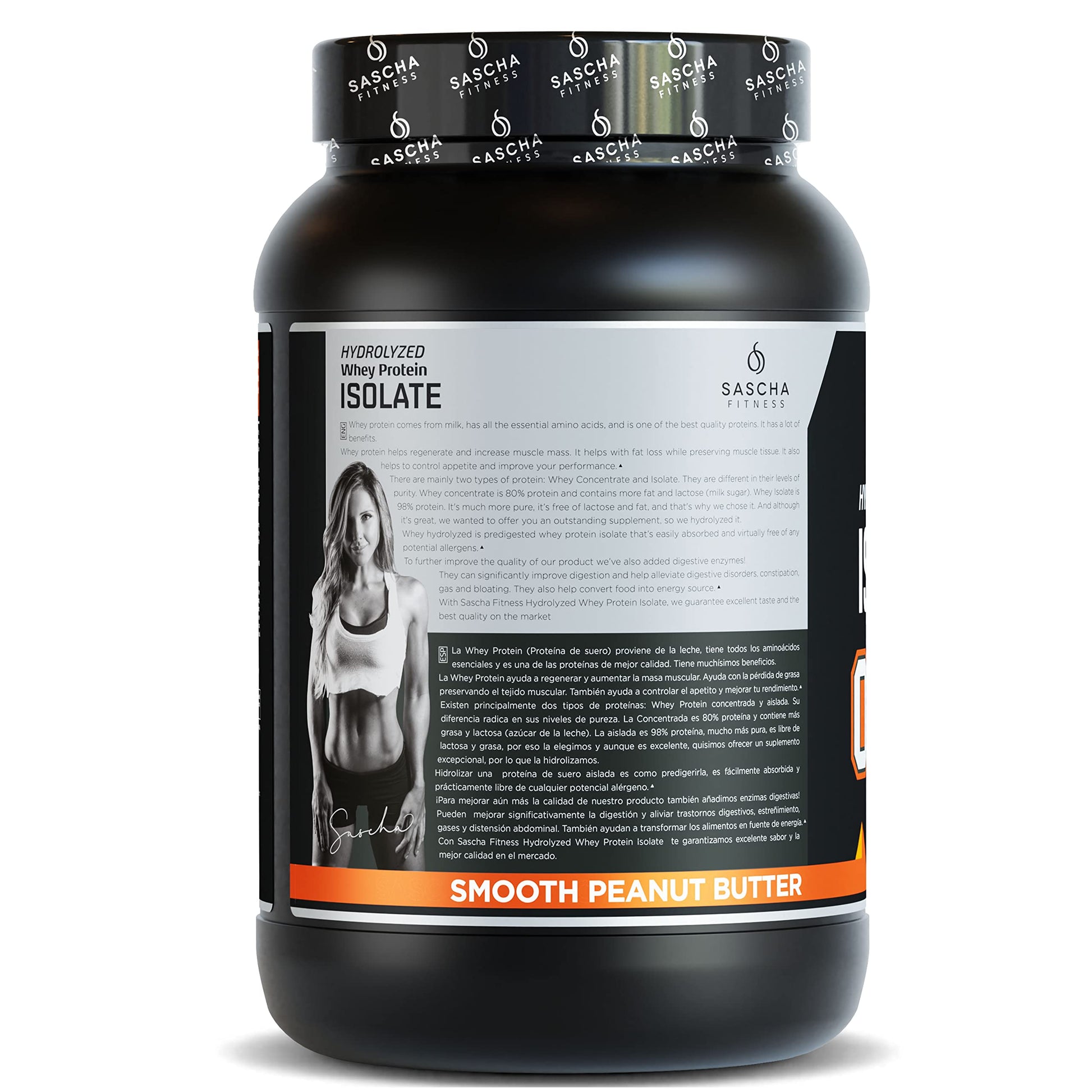 SASCHA FITNESS Hydrolyzed Whey Protein Isolate,100% Grass-Fed ,2.3 Pounds SASCHA FITNESS