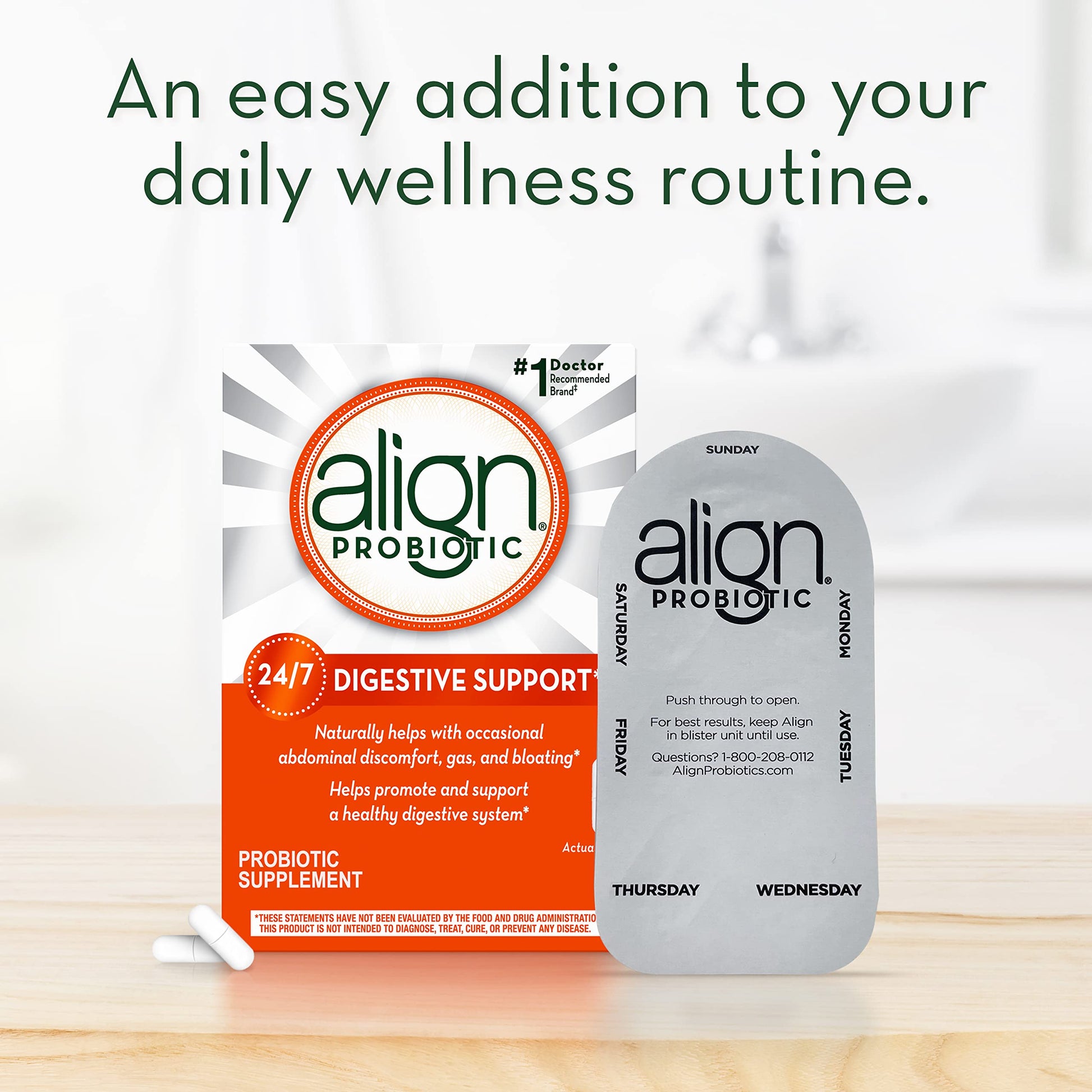 Align Probiotic, Probiotics for Women and Men, Daily Probiotic Supplement for Digestive Align