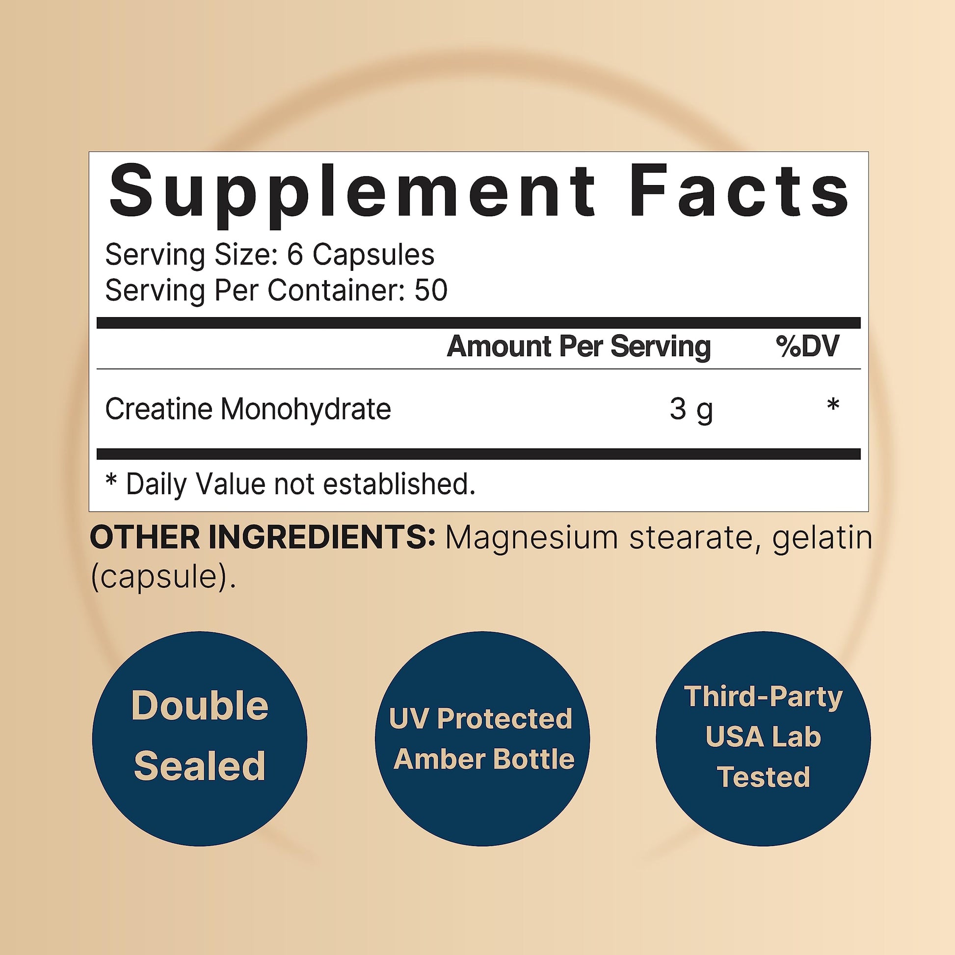 Creatine Monohydrate 3,000mg Per Serving, 300 Capsules – Micronized – Unflavored NatureBell