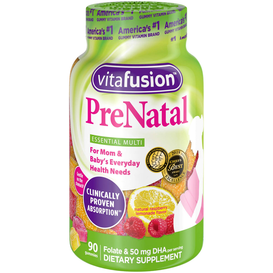 Vitafusion Prenatal Gummy Vitamins, 90 Count (Packaging May Vary)
