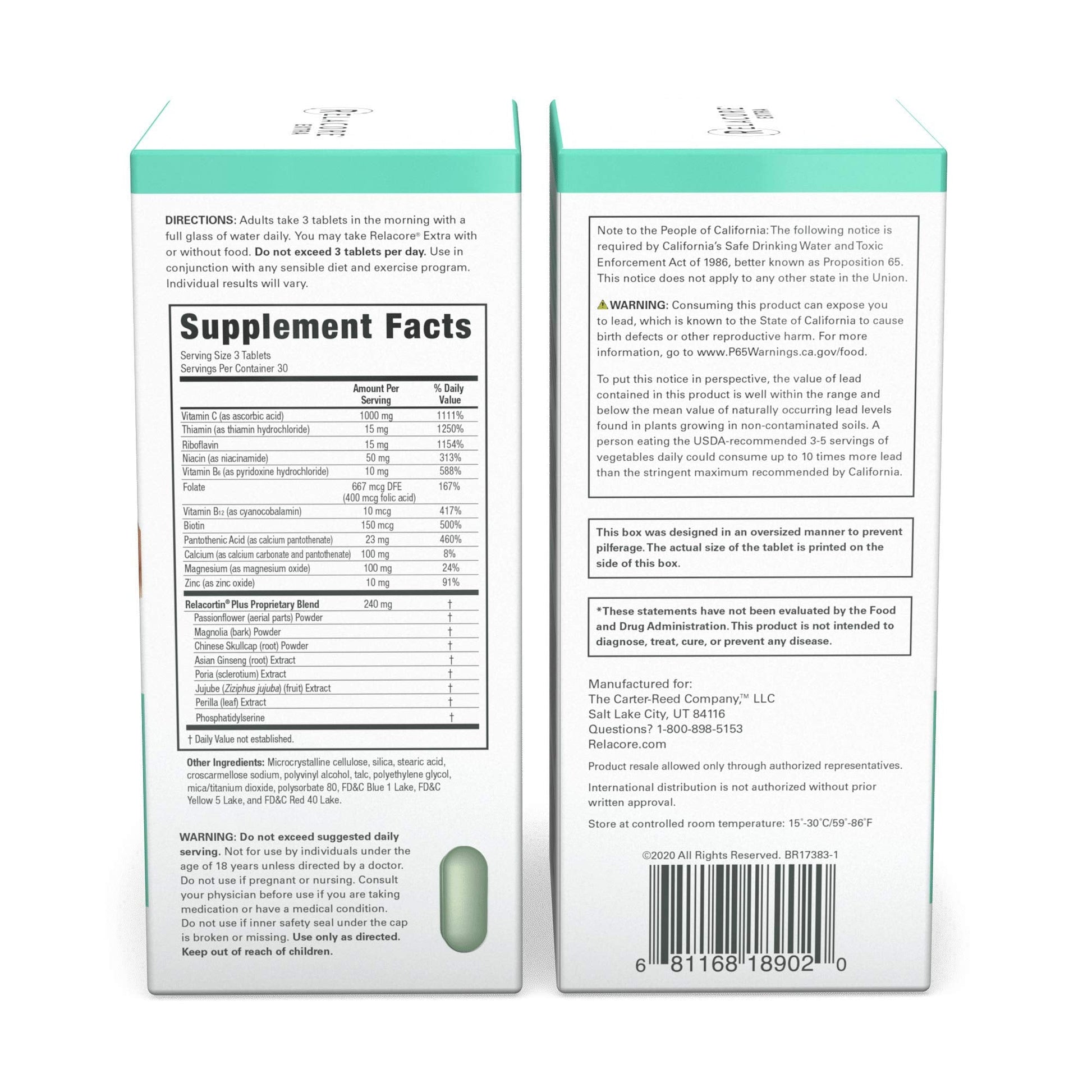 Relacore Extra Maximum Strength Stress-Mitigating Compound - Stress Relief Supplements Relacore