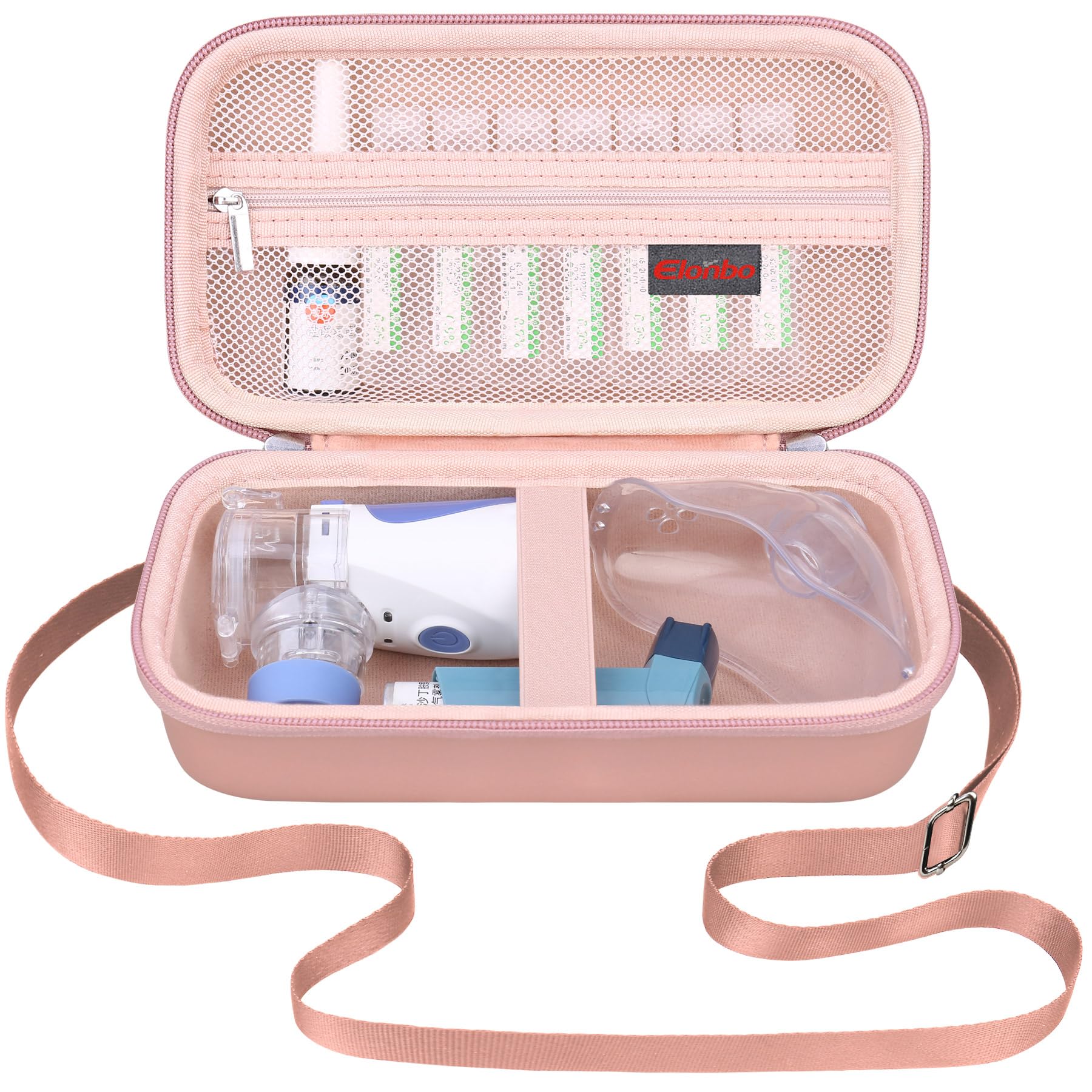 Elonbo Carrying Case Compatible with Portable Handheld Inhaler Nebulizer Machine 