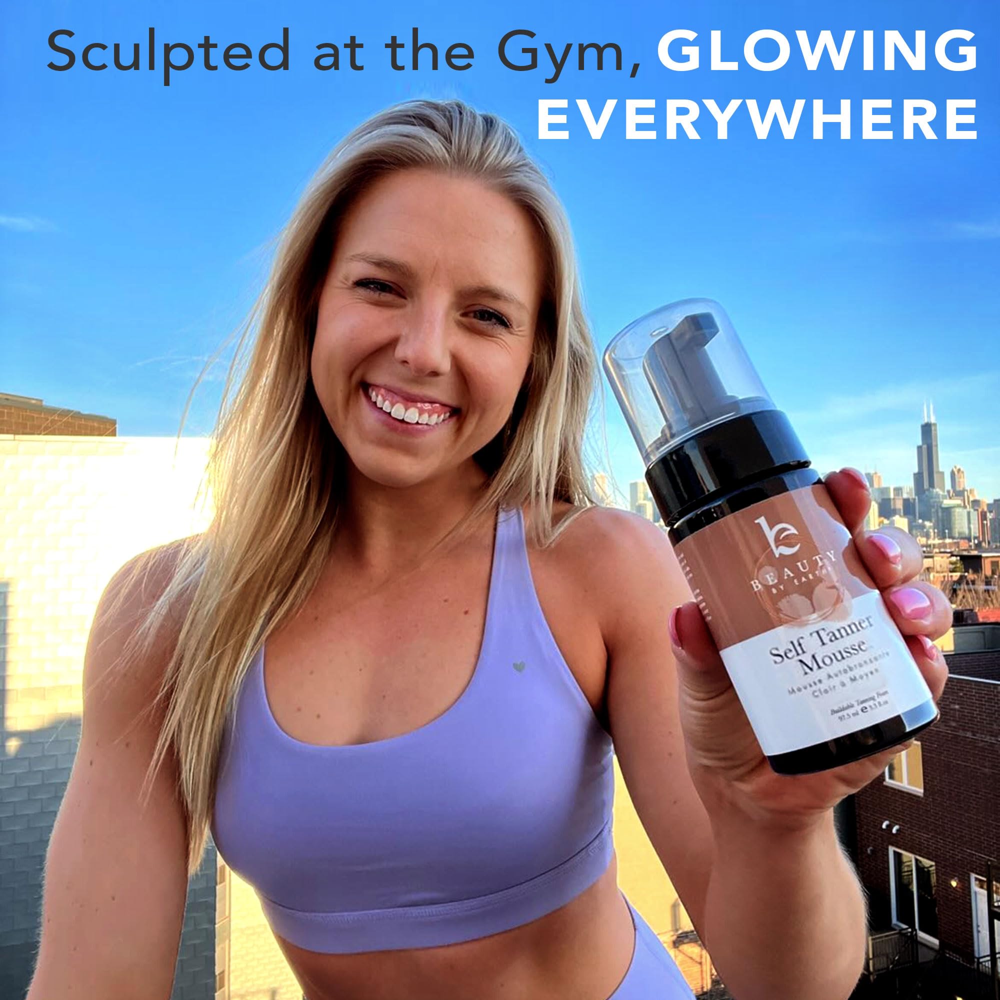 Self Tanner Tanning Mousse Kit - USA Made with Natural & Organic Ingredients Beauty by Earth