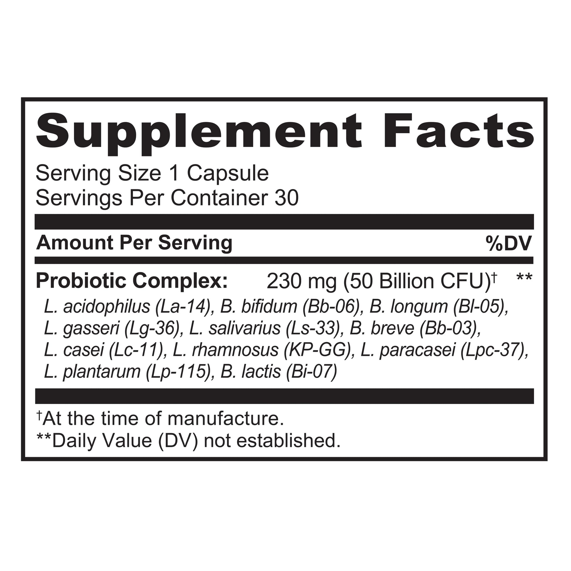 NATURELO Probiotic Supplement - 50 Billion CFU - 11 Strains - One Daily - Helps Support NATURELO