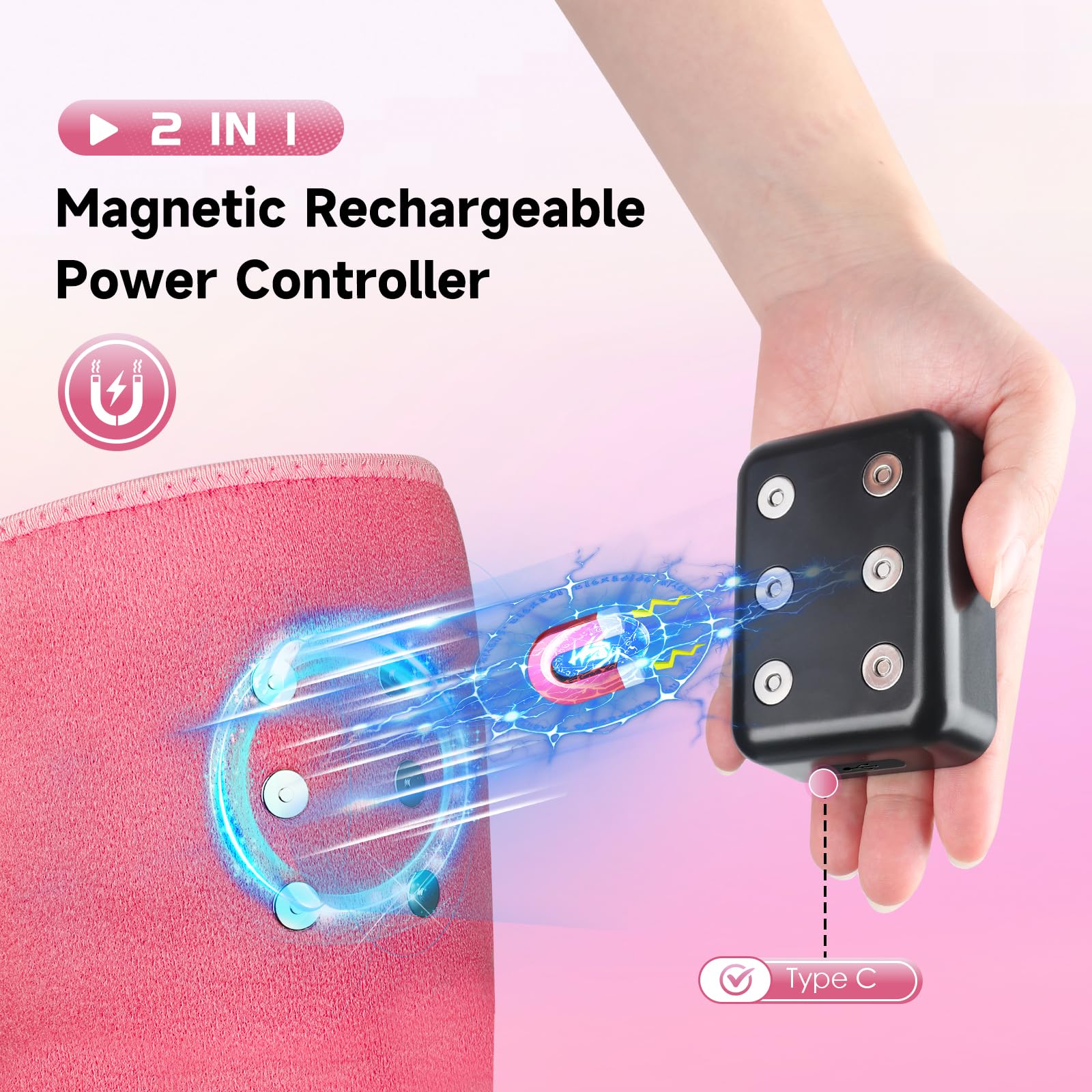 Red Light Therapy Belt Pad: Near Infrared Lamp Pain Relief 156 LEDs Wrap Body Heating Pads Astarexin