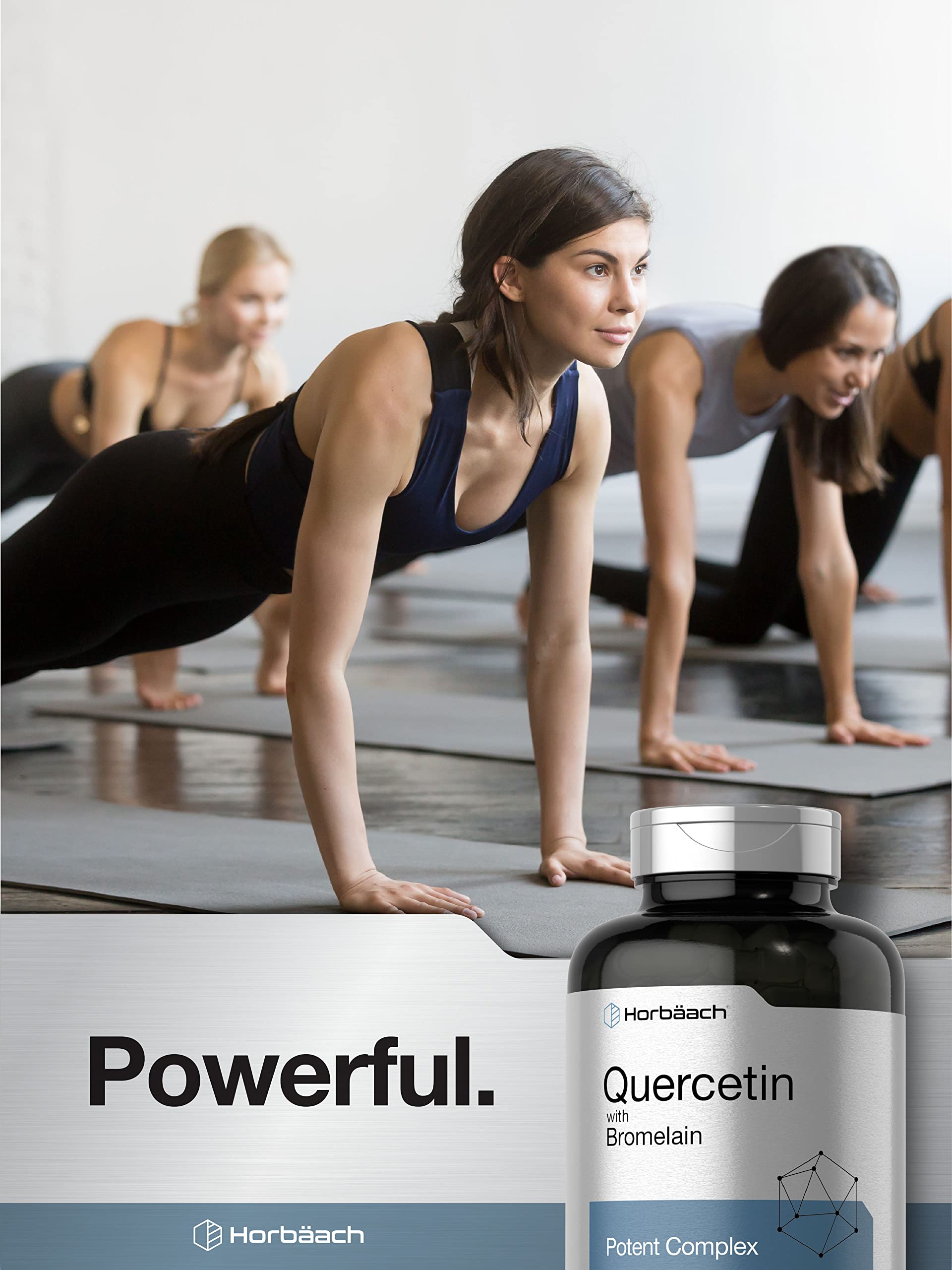 Quercetin with Bromelain Supplement | 240 Capsules | Non-GMO and Gluten Free Horbäach