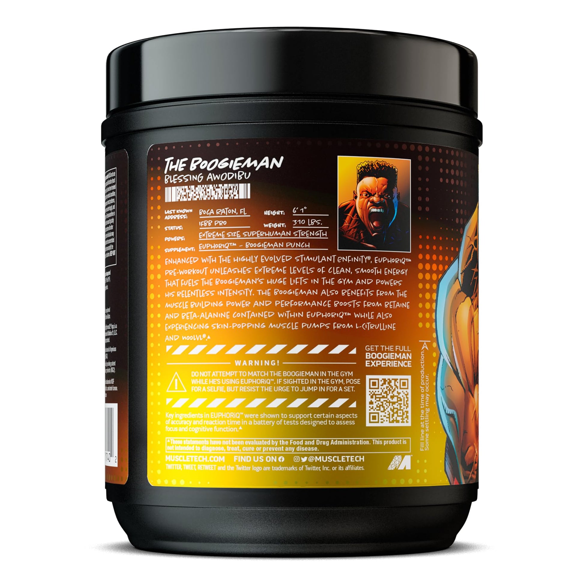 MuscleTech Pre Workout Powder EuphoriQ PreWorkout Smart Pre Workout Powder MuscleTech