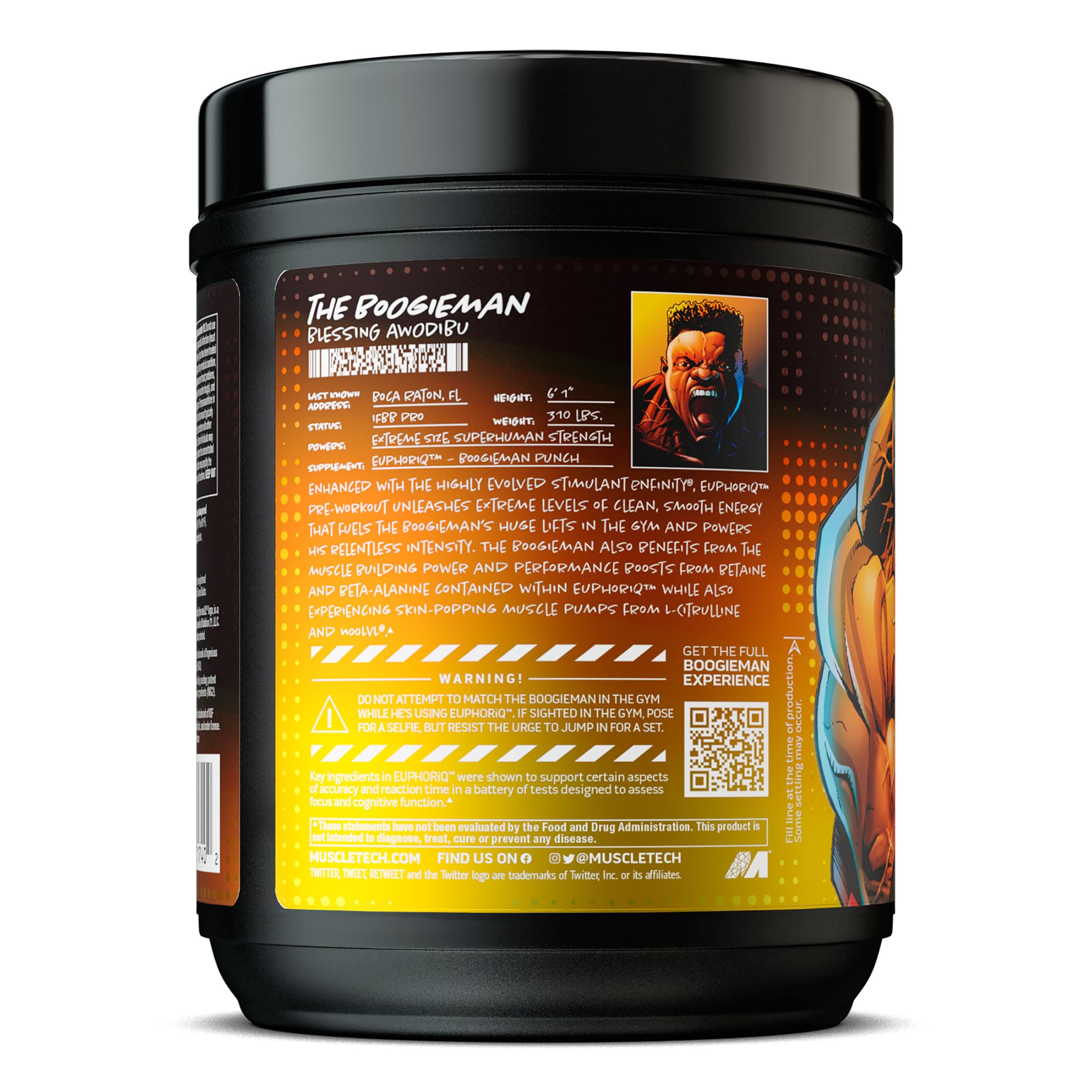 MuscleTech Pre Workout Powder EuphoriQ PreWorkout Smart Pre Workout Powder MuscleTech