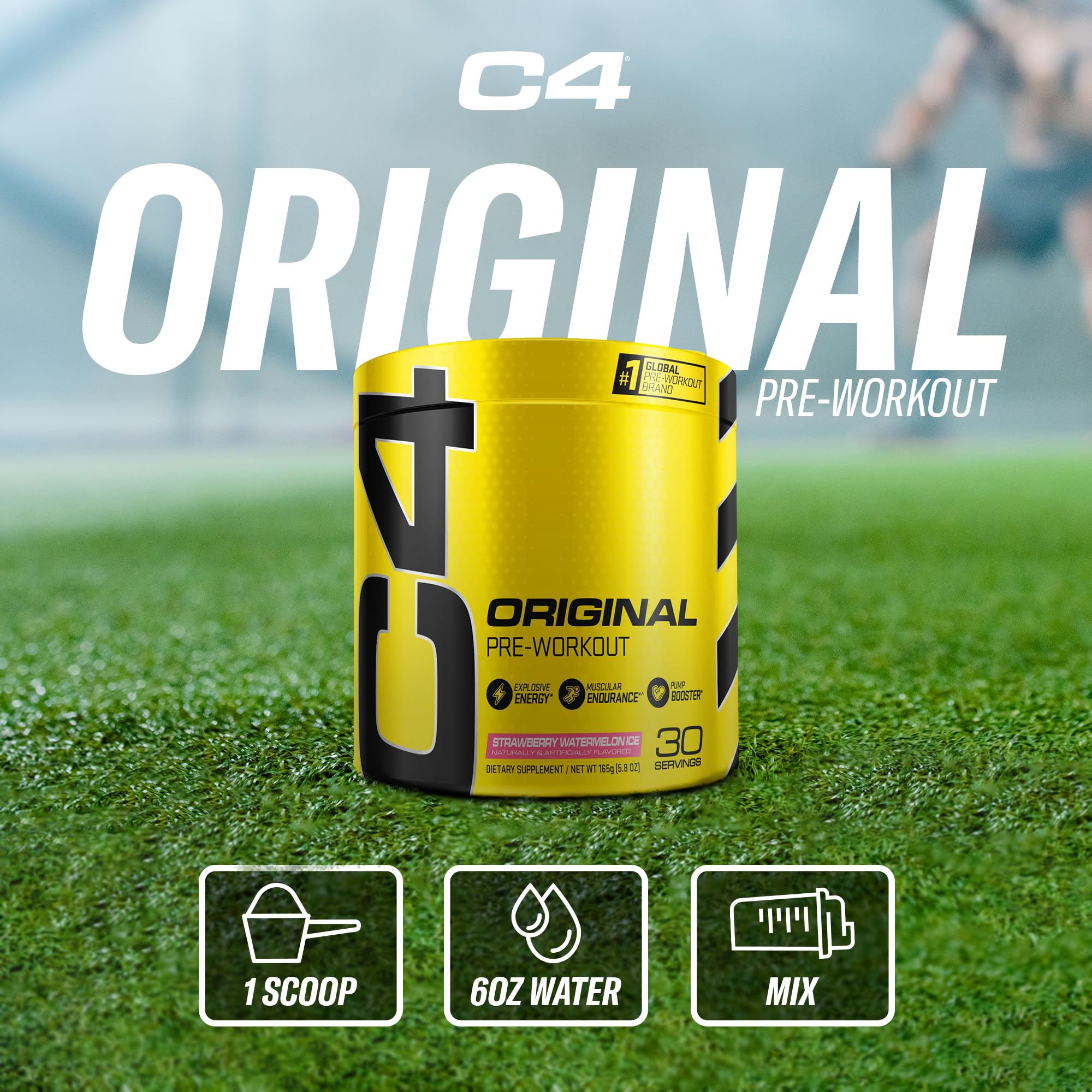 Cellucor C4 Original Pre Workout Powder Strawberry Watermelon Ice Sugar Free Preworkou Cellucor