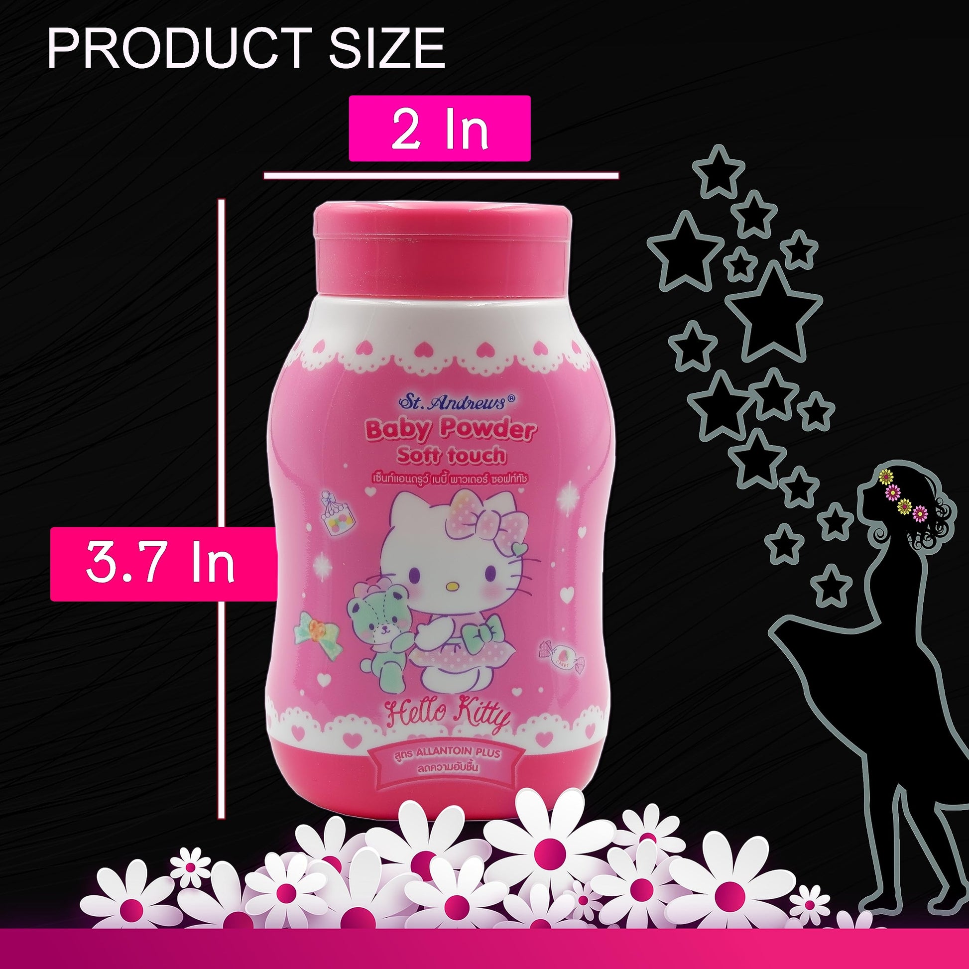 Body Powder for Women Girls Feminine Dusting Powder 1.76oz (Pack of 6) YARIN