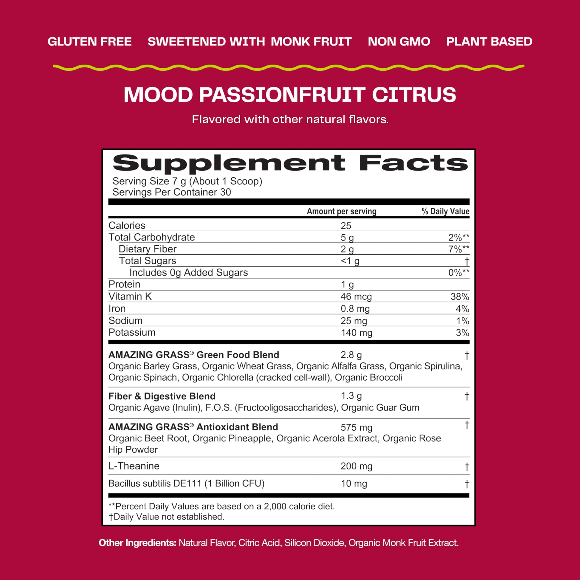 Amazing Grass Greens Blend Mood: Super Greens Powder Smoothie Mix for Mood, Relaxat Amazing Grass