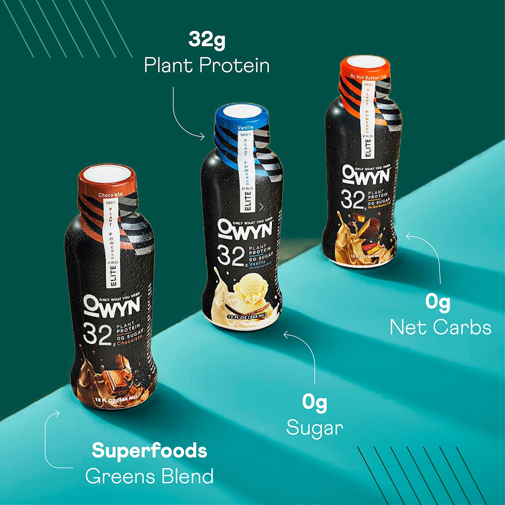 OWYN Only What You Need Pro Elite Vegan Plant Based High Protein Shake, Vanilla OWYN Only What You Need