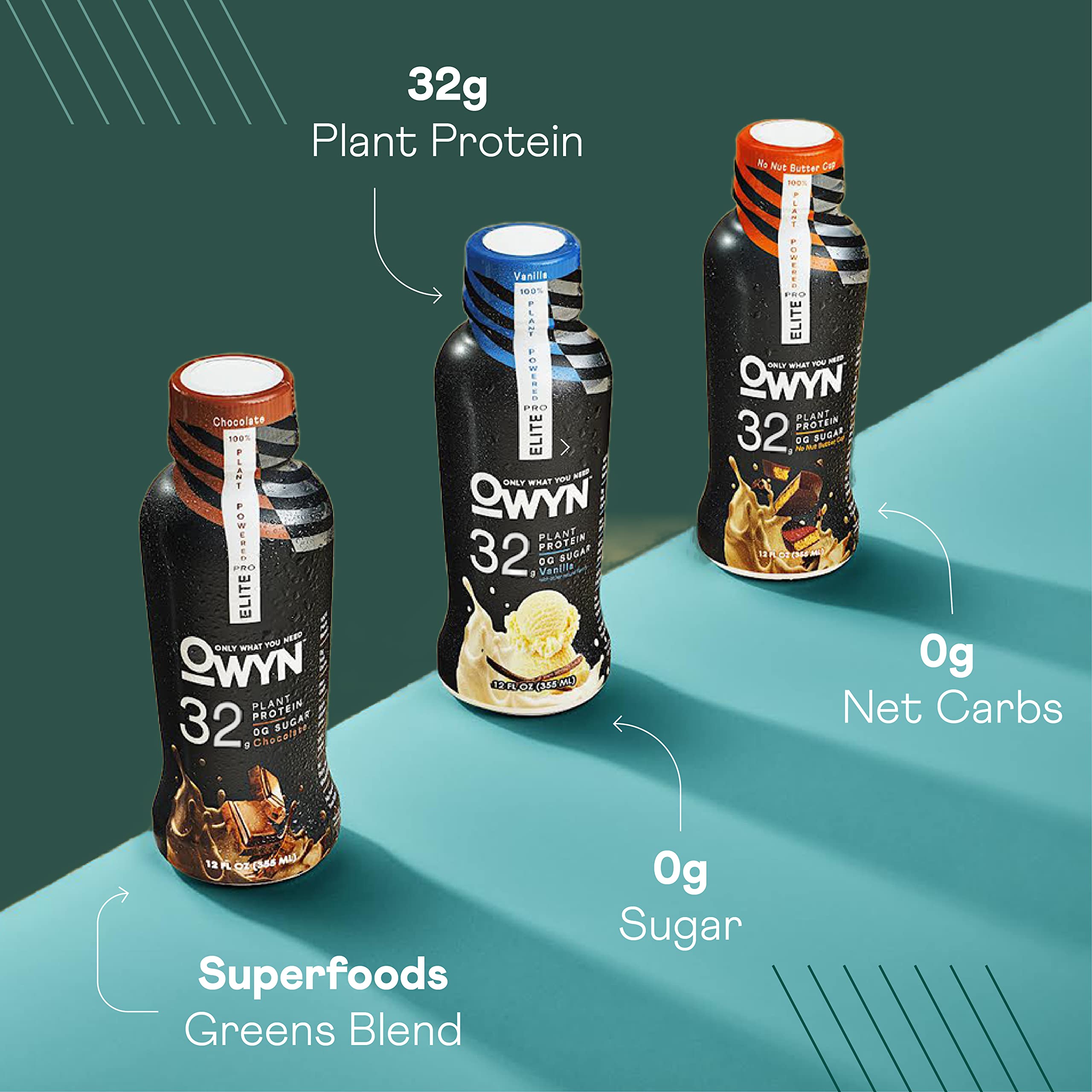 OWYN Only What You Need Pro Elite Vegan Plant Based High Protein Shake, Vanilla OWYN Only What You Need