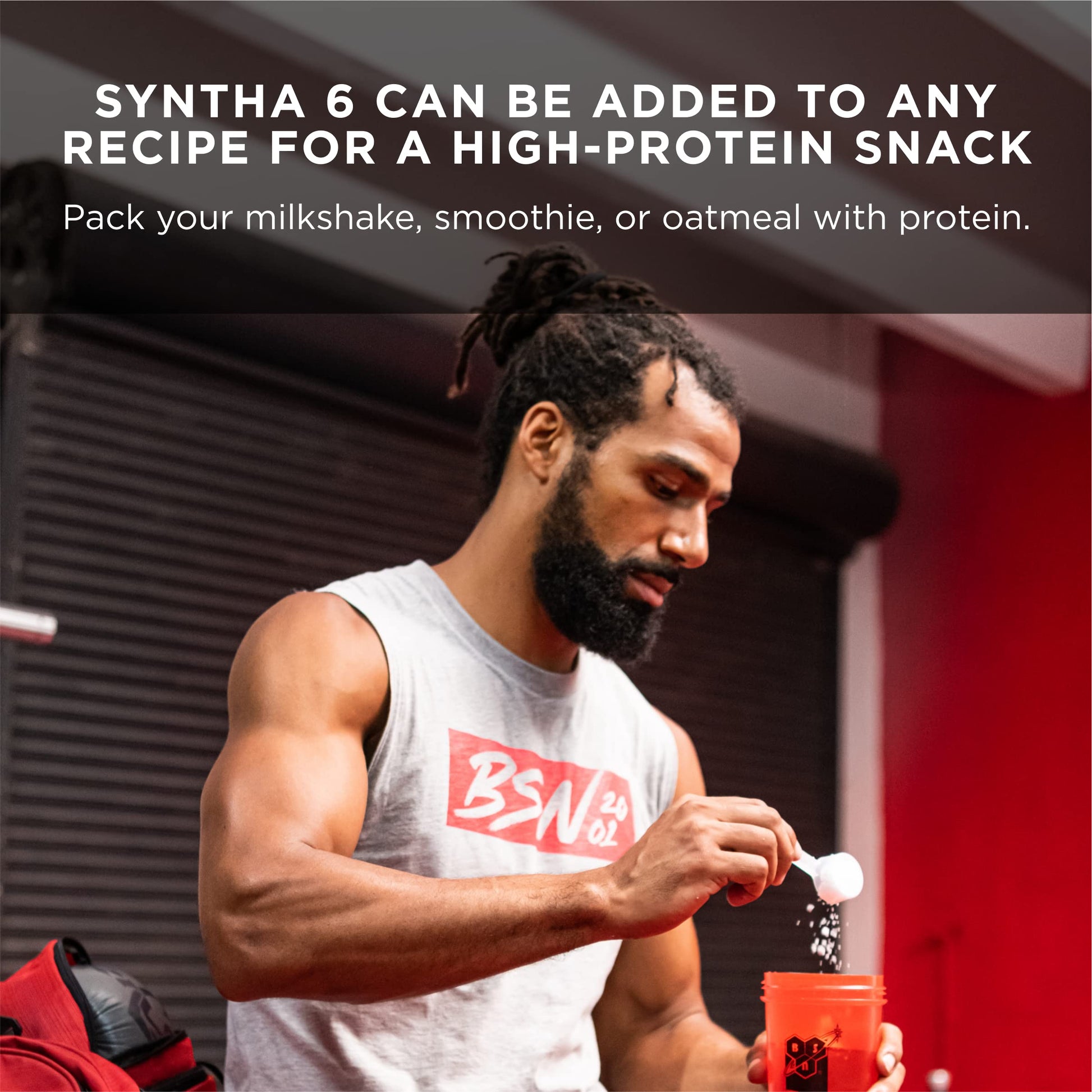 BSN SYNTHA-6 Whey Protein Powder with Micellar Casein, Milk Protein Isolate, Chocolate BSN