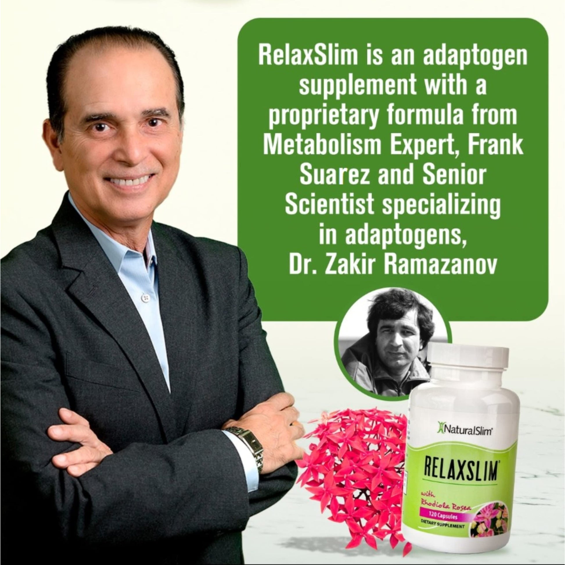 Naturalslim Relaxslim for Metabolism, Helps Control Appetite, Fat & Stress Support - Adaptogen Supplements NaturalSlim