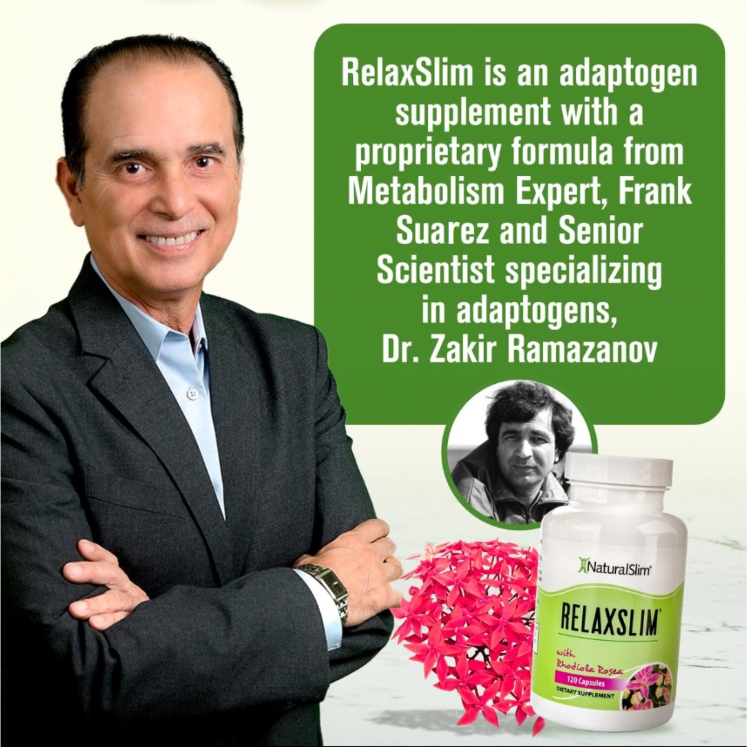 Naturalslim Relaxslim for Metabolism, Helps Control Appetite, Fat & Stress Support - Adaptogen Supplements NaturalSlim
