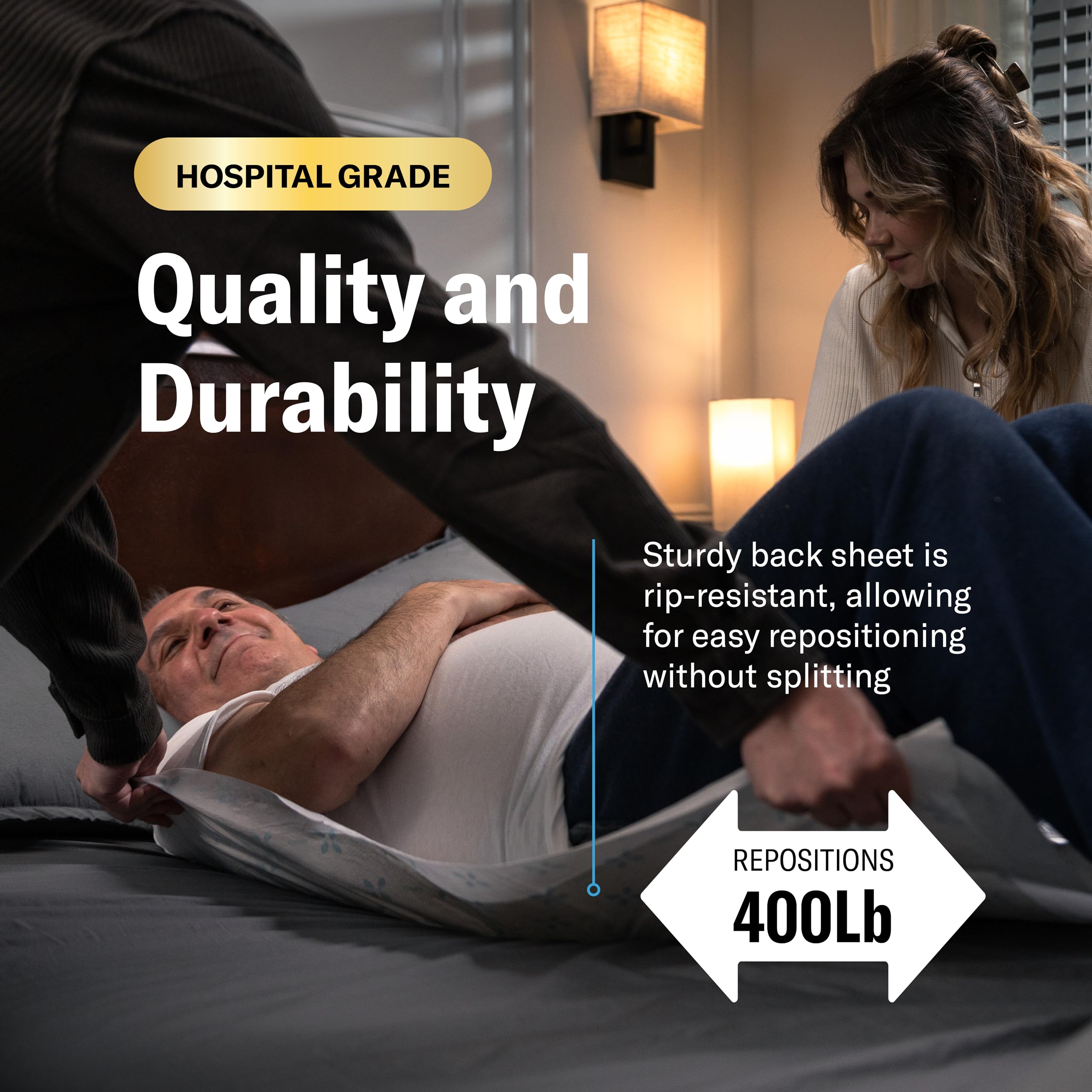 Chucks MAX Hospital Bed Pads Disposable Adult 36 x 36 Breathable Stack Man