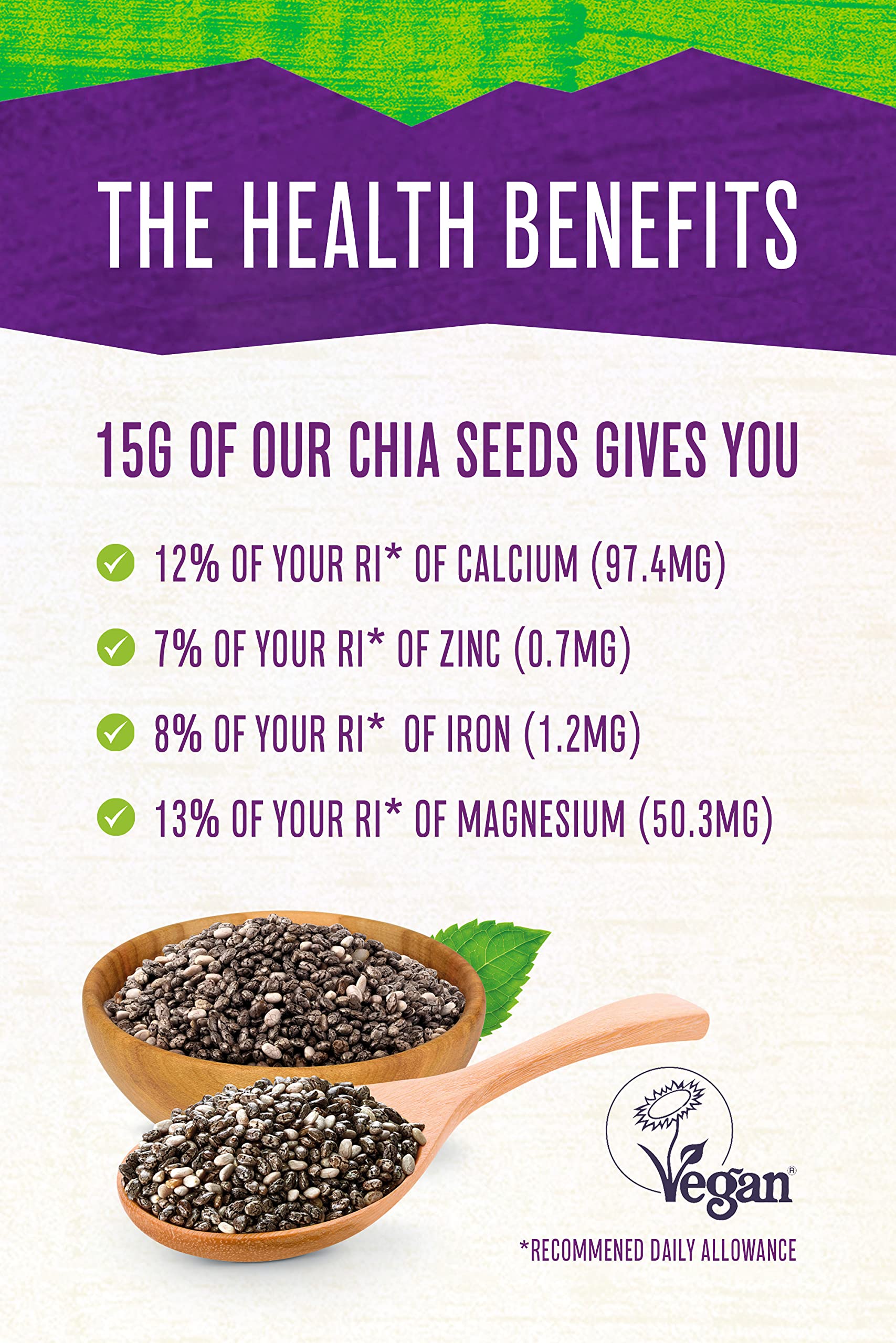Terrafertil Nature’s Heart Chia Seeds, 1 kg Nature's Heart