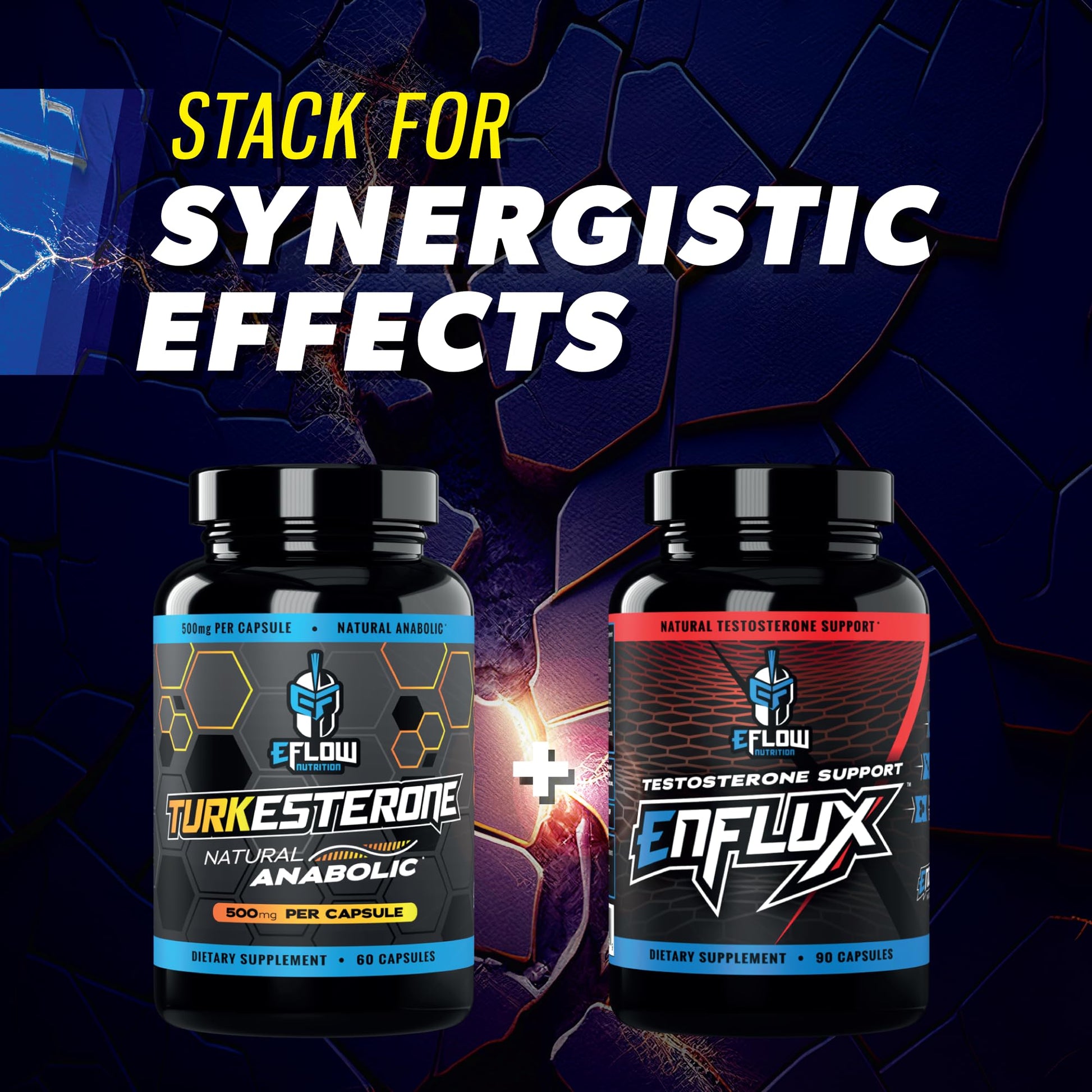 eFlow Nutrition Turkesterone (500 mg) Ajuga Turkestania Extract Complexed eFlow Nutrition