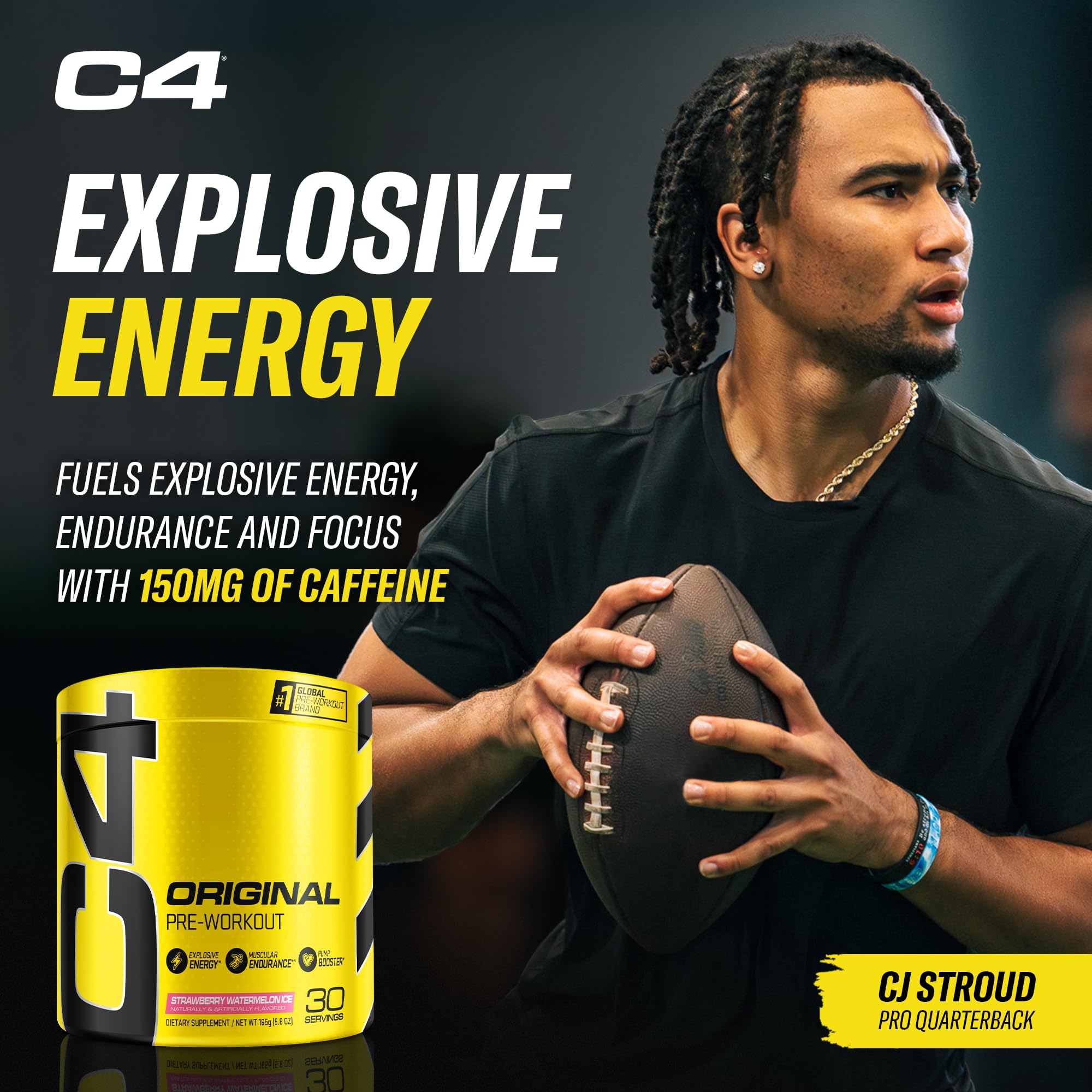 Cellucor C4 Original Pre Workout Powder Strawberry Watermelon Ice Sugar Free Preworkou Cellucor