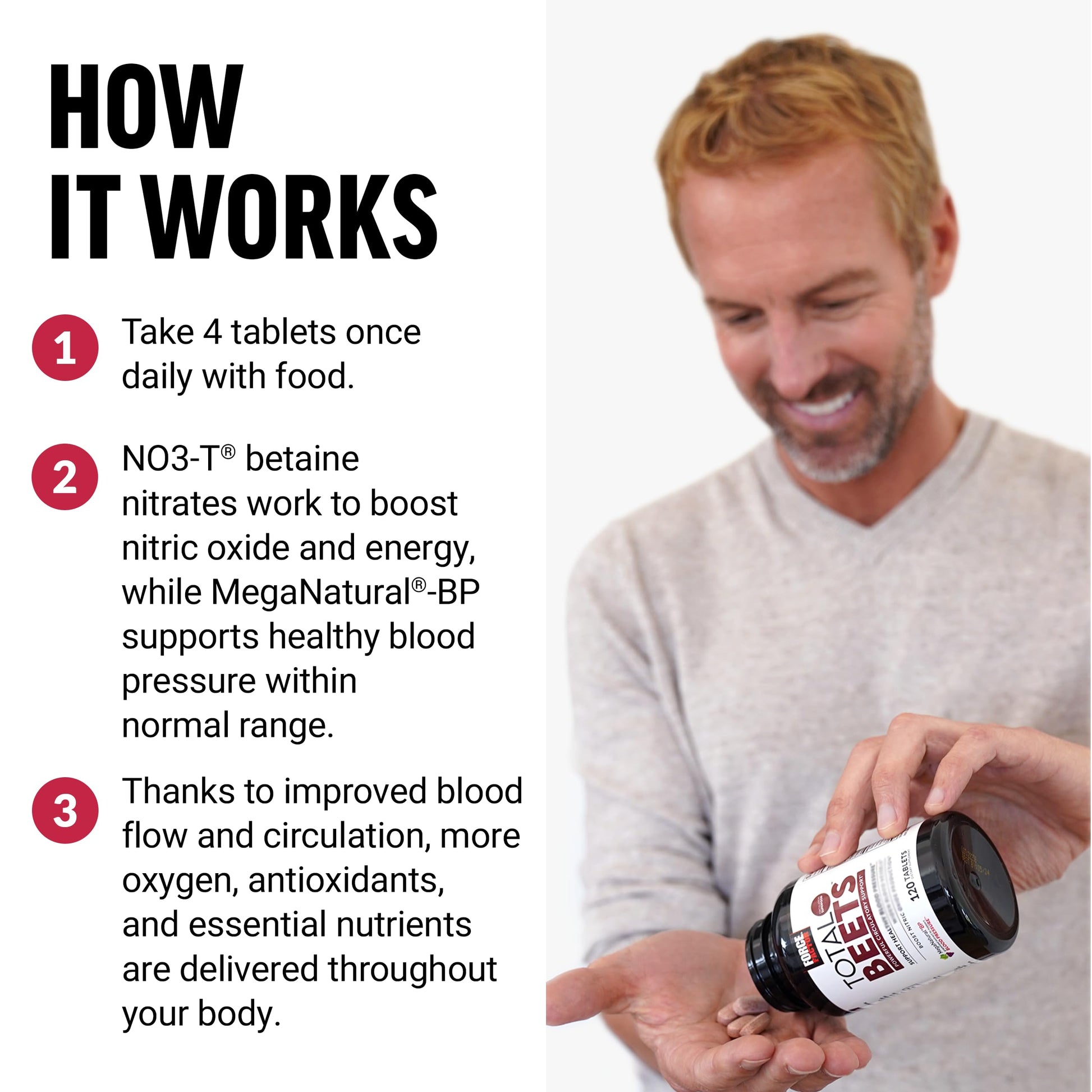 Force Factor Blood Pressure Support with Nitrates, Grapeseed - Boosts Nitric Oxide Force Factor