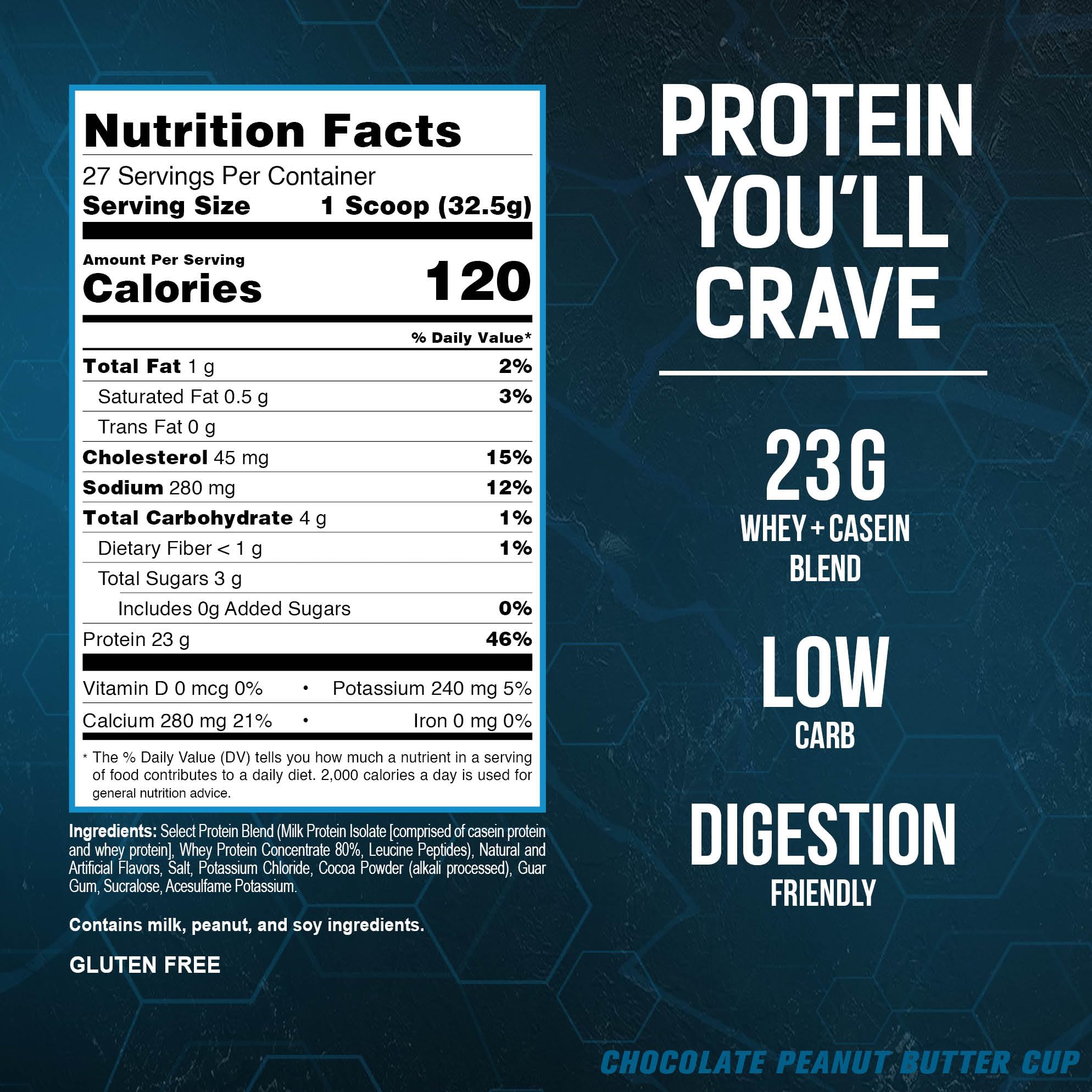 PEScience Select Low Carb Protein Powder, Chocolate Peanut Butter Cup, 27 Serving PEScience