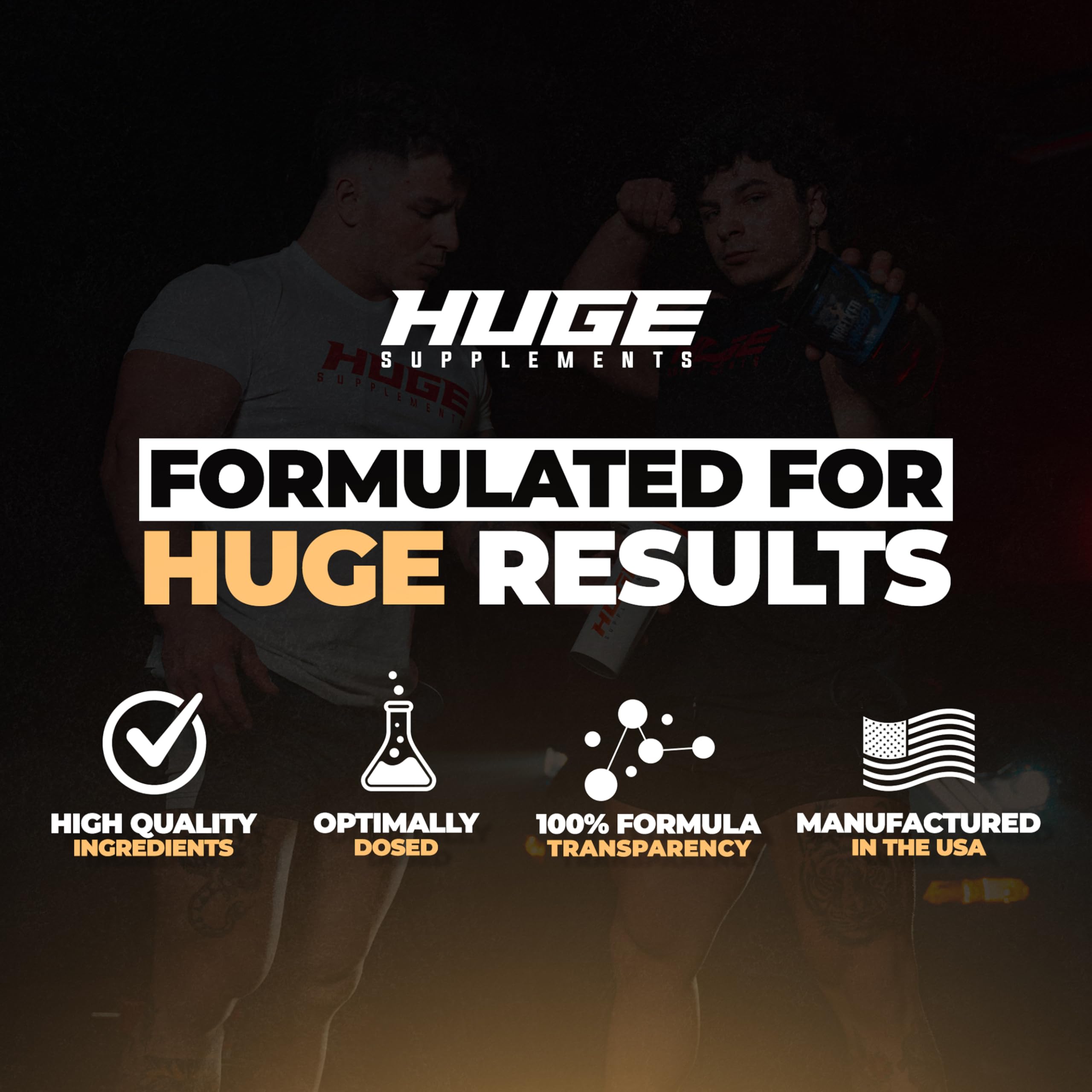 Huge Supplements Whey Protein Concentrate Powder - 25g Protein Per Serving Huge Supplements