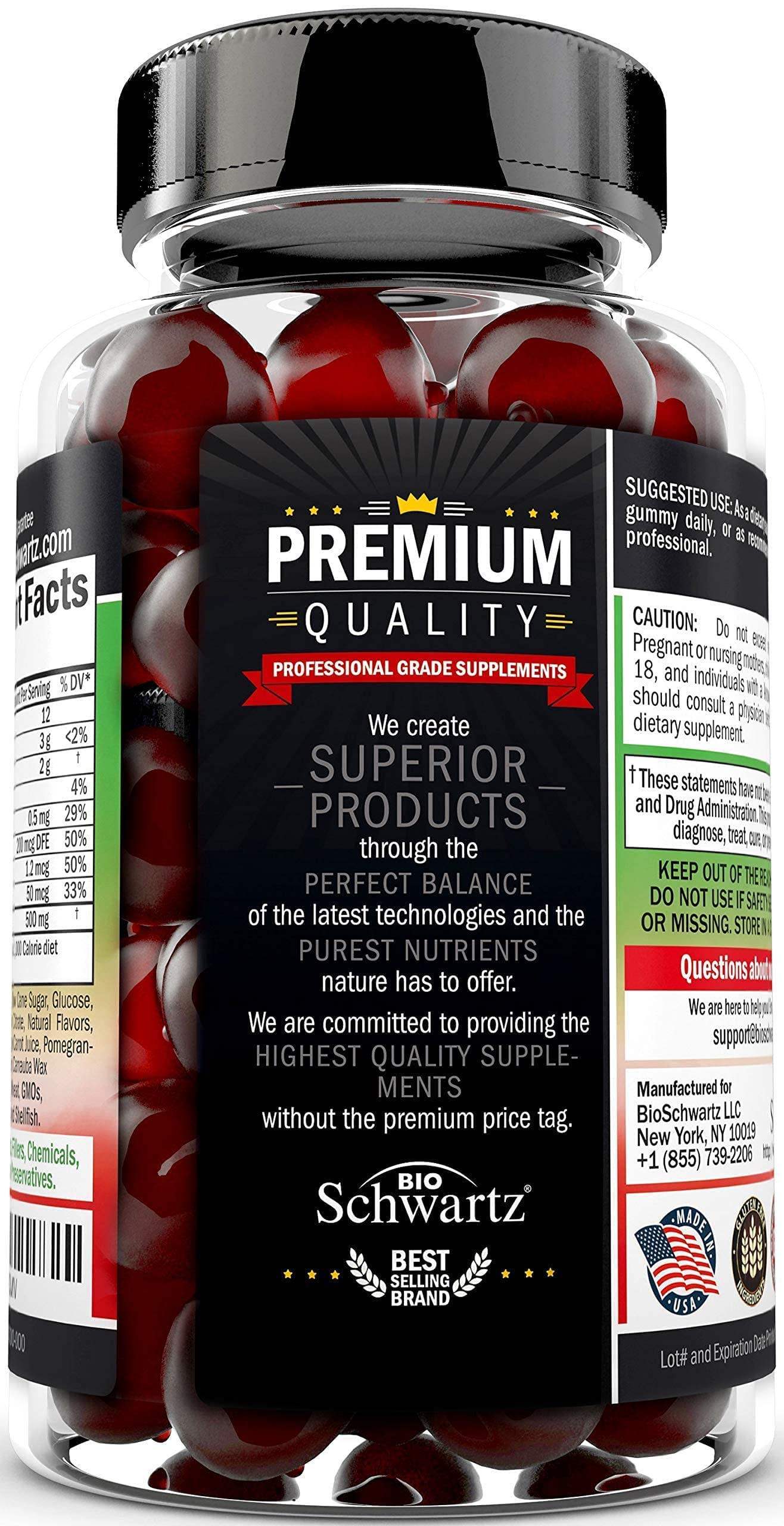 Apple Cider Vinegar Gummies for Weight Loss - ACV Gummies with The Mother BioSchwartz