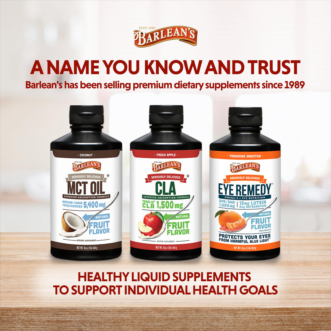 Barlean's Fresh Apple with 1,500 mg of Tonalin CLA - Gluten-Free, Vegan, Kosher 