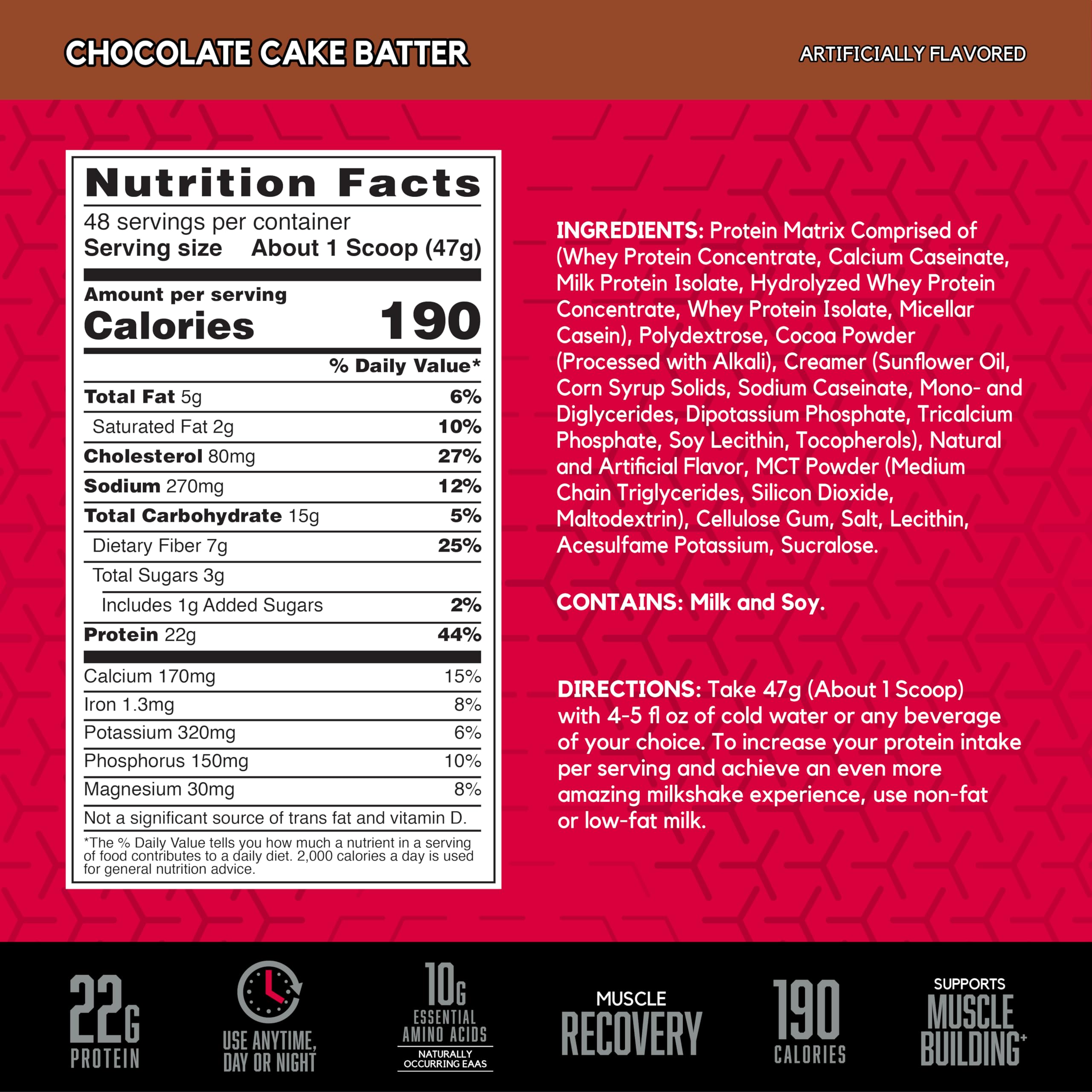 BSN SYNTHA-6 Whey Protein Powder with Micellar Casein, Milk Protein Isolate, Chocolate BSN