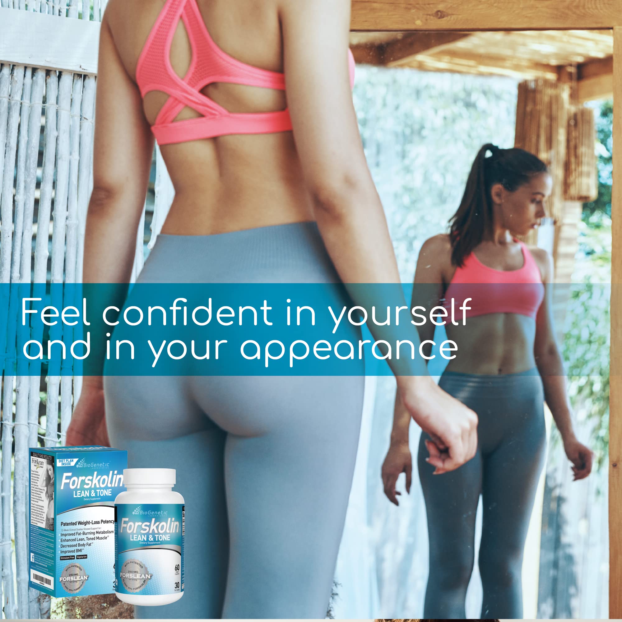 BioGenetic Labs Forskolin Lean & Tone - Weight Loss Pills - Body Toning Formula Fat Burner BioGenetic Laboratories