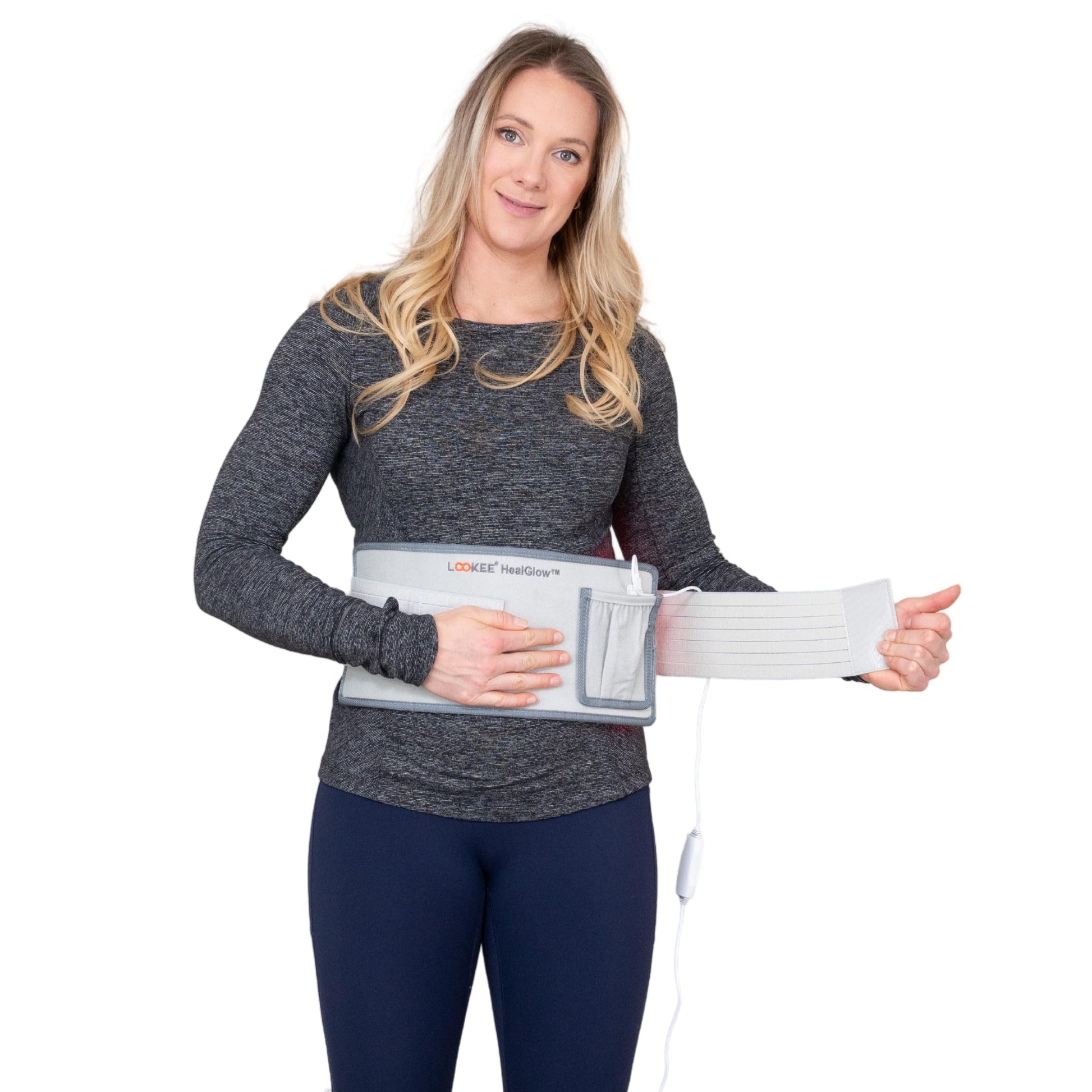 LOOKEE HealGlow Pro Medical Infrared & Red-Light Therapy Belt - LED Technology - 60W Powerful LOOKEE