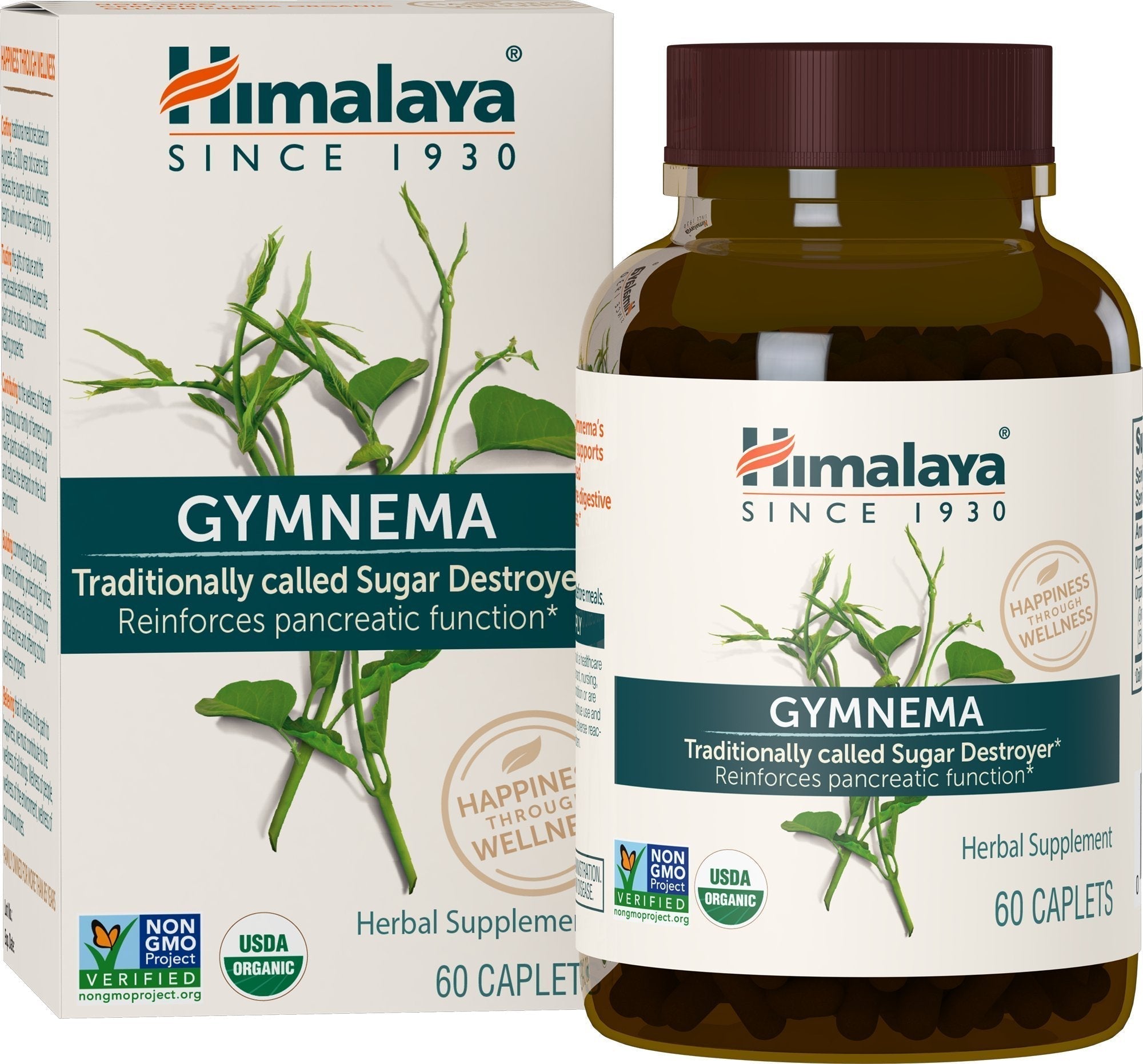 Himalaya Organic Gymnema Sylvestre for Glucose Metabolism, 700 mg Himalaya