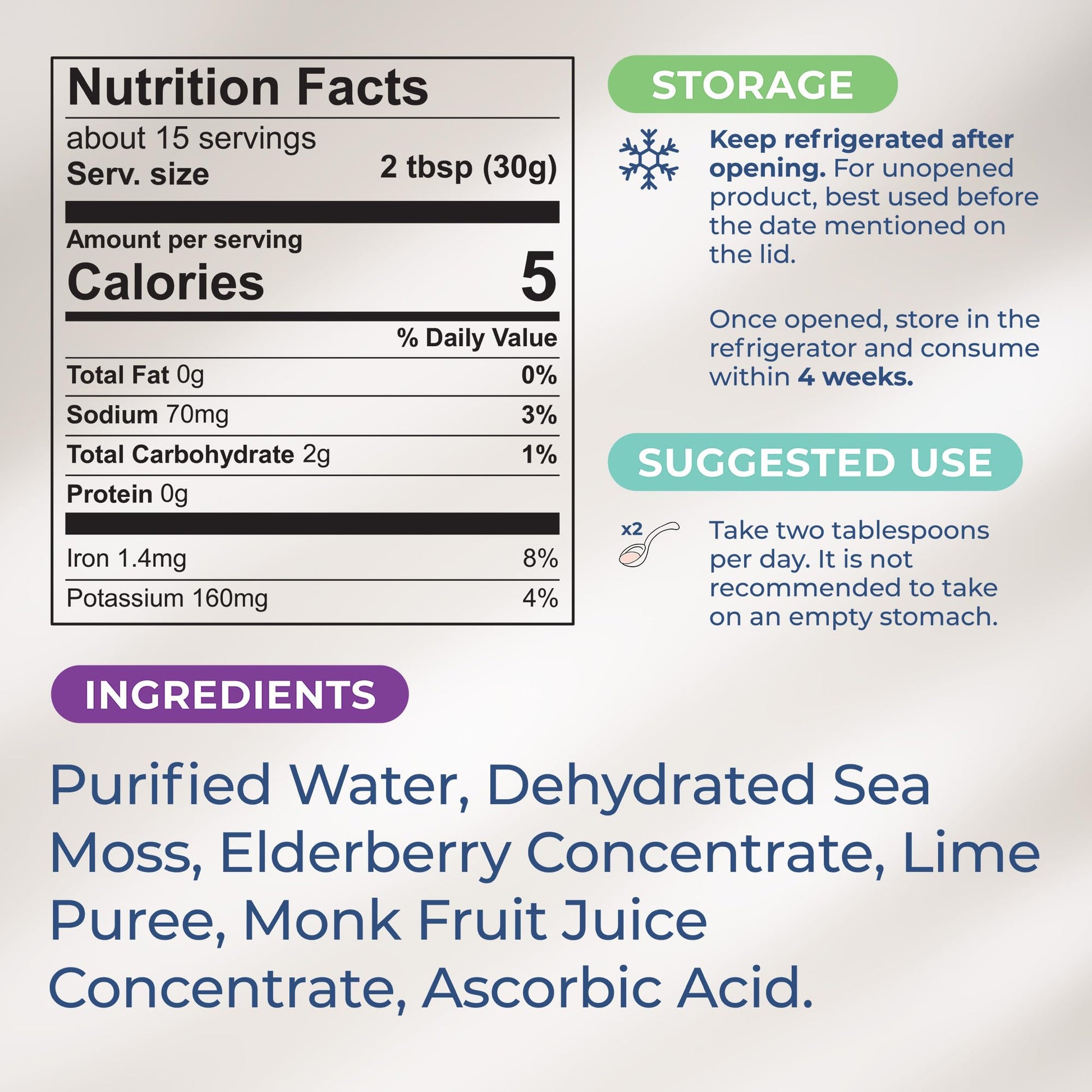 TrueSeaMoss Wildcrafted Irish Sea Moss Gel – Nutritious Organic Raw Seamoss Rich TrueSeaMoss