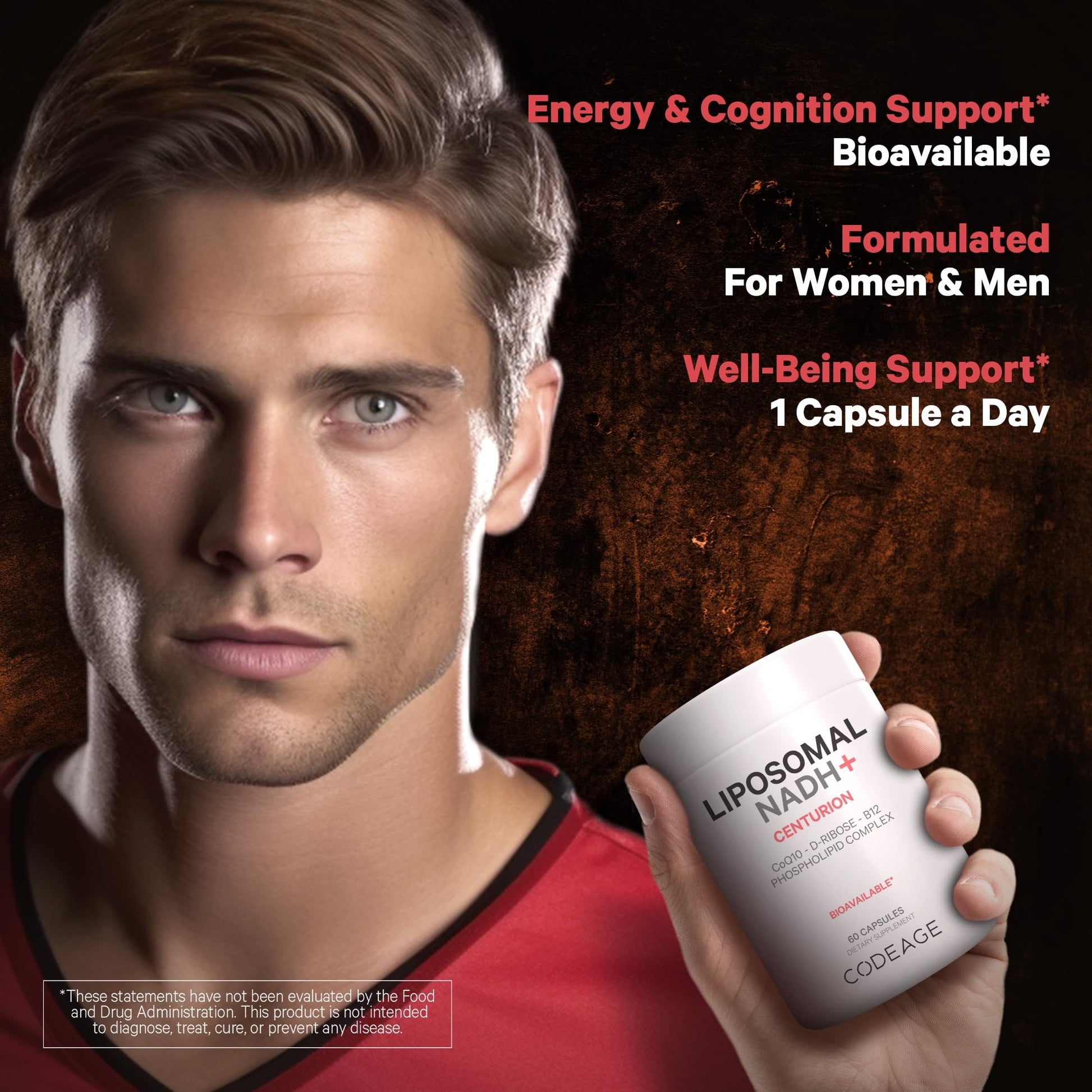 Codeage Liposomal NADH+ Supplement - CoQ10 - Vitamin B12 - D-Ribose Bioenergy Codeage