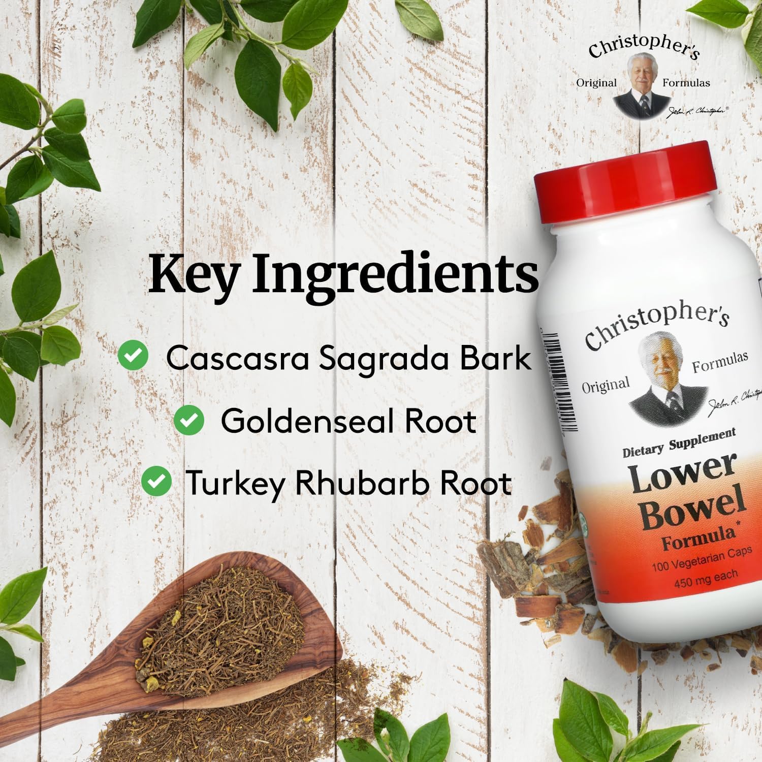 Dr. Christopher's Lower Bowel Cleanse Formula Capsules - Herbal Laxative Colon Dr. Christopher's