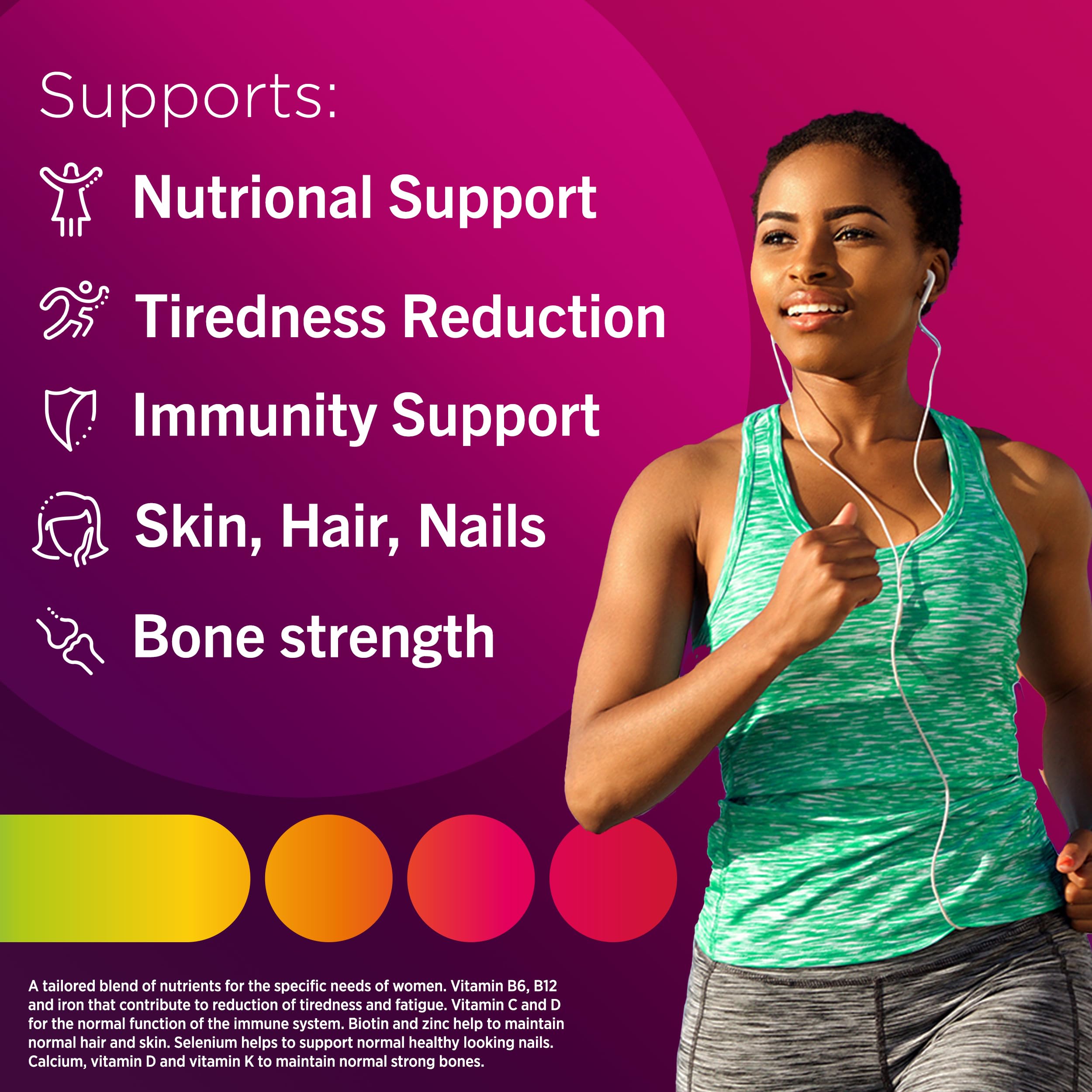 Centrum Women Tablets Multivitamin & Mineral Supplements, with 23 essential nutrients Centrum