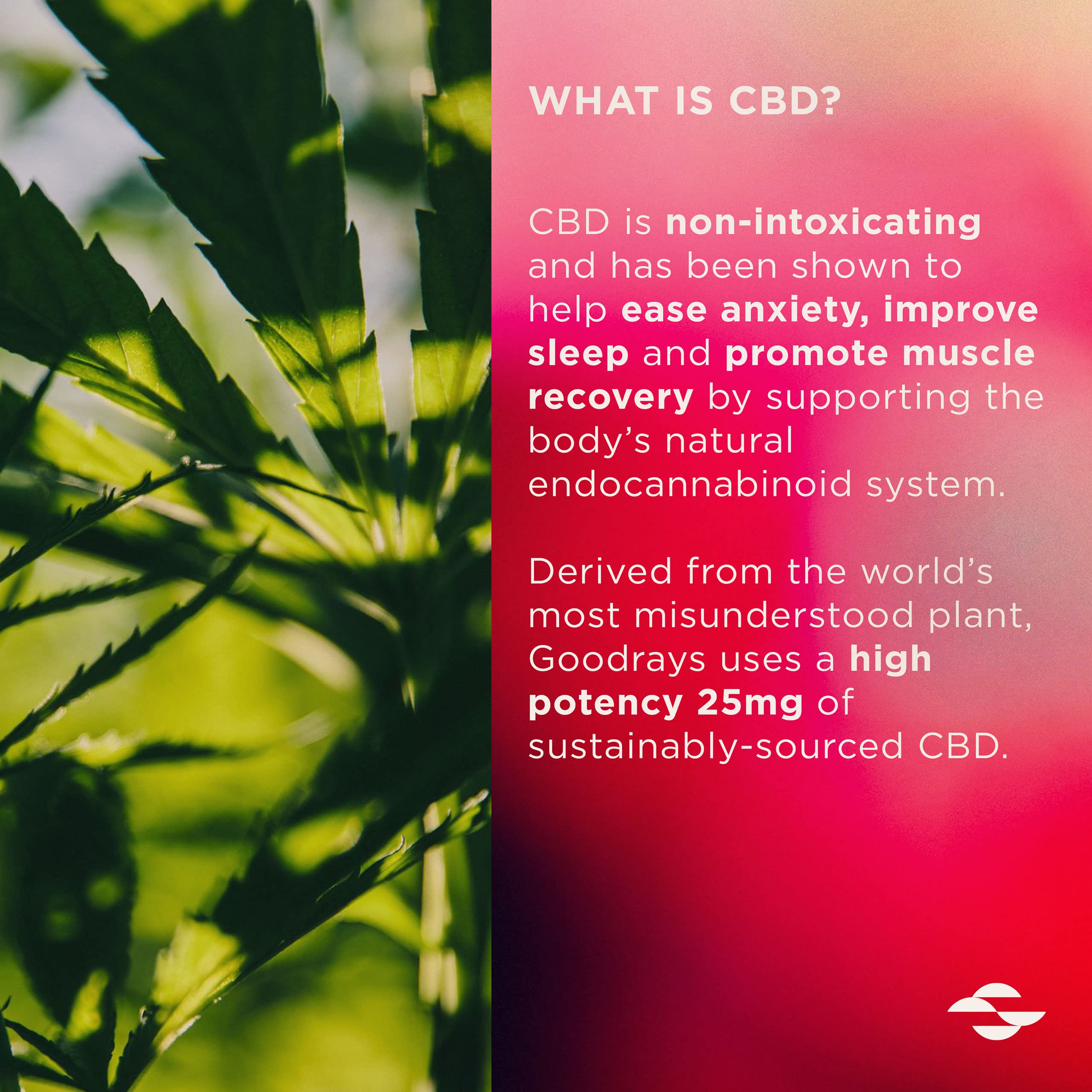 Goodrays - CBD Gummies - High Strength 30 x 25mg Mixed Fruits CBD Edibles Goodrays