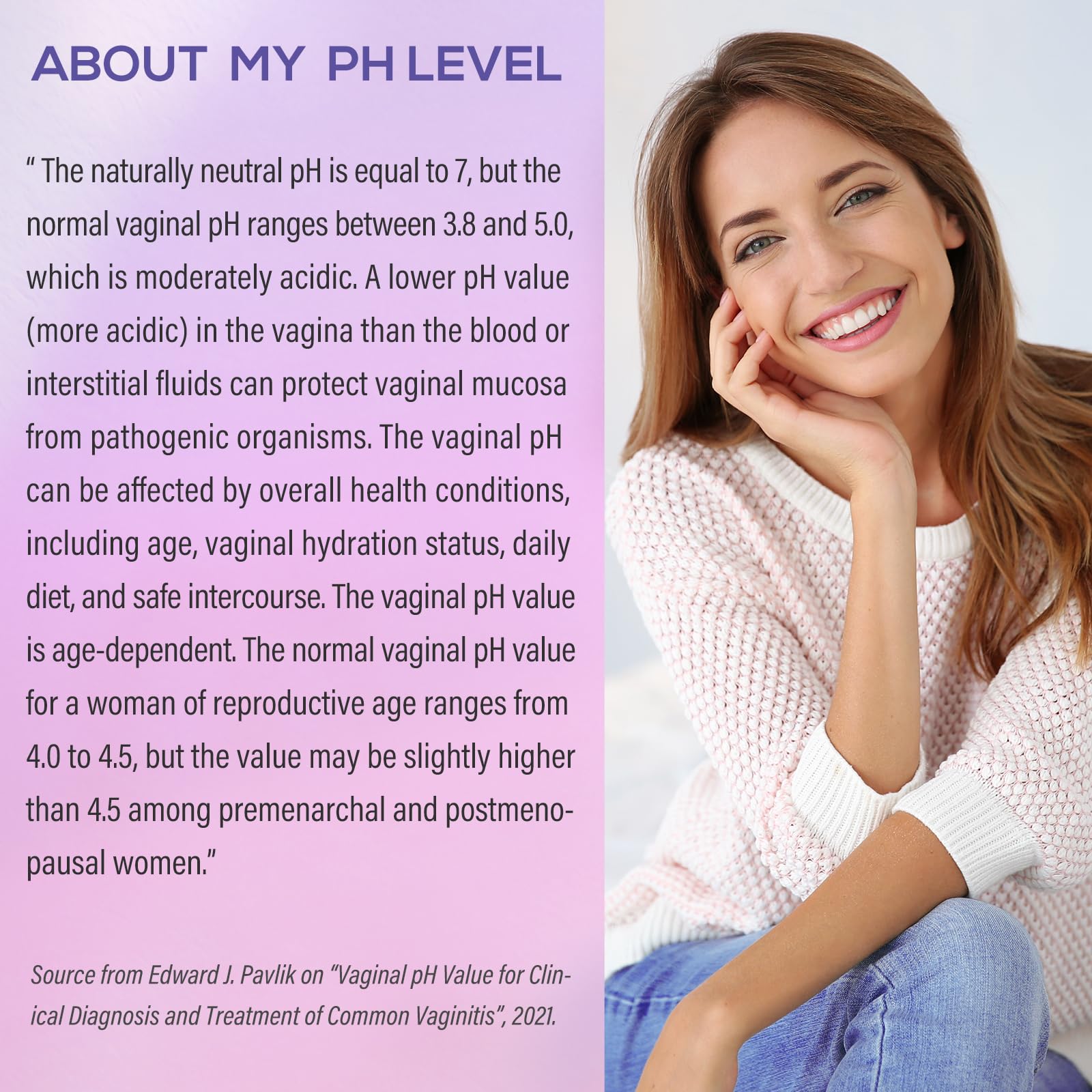 Vaginal pH Test Strips for Women, Convenient Testing Solution for Assessing and Maintaining vetrue