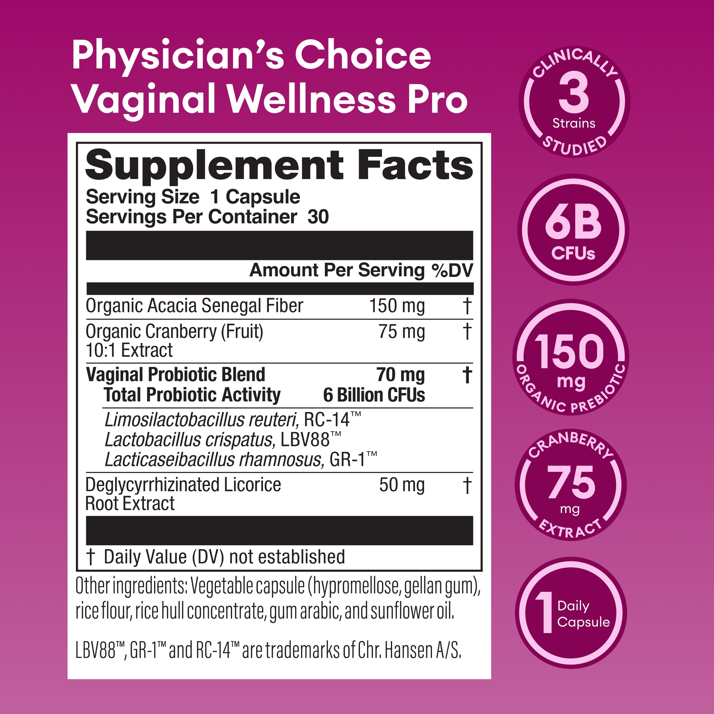 Physician's CHOICE Feminine Power Duo Bundle - Vaginal Probiotic 30ct + Womens Probiotic 60ct Physician's CHOICE