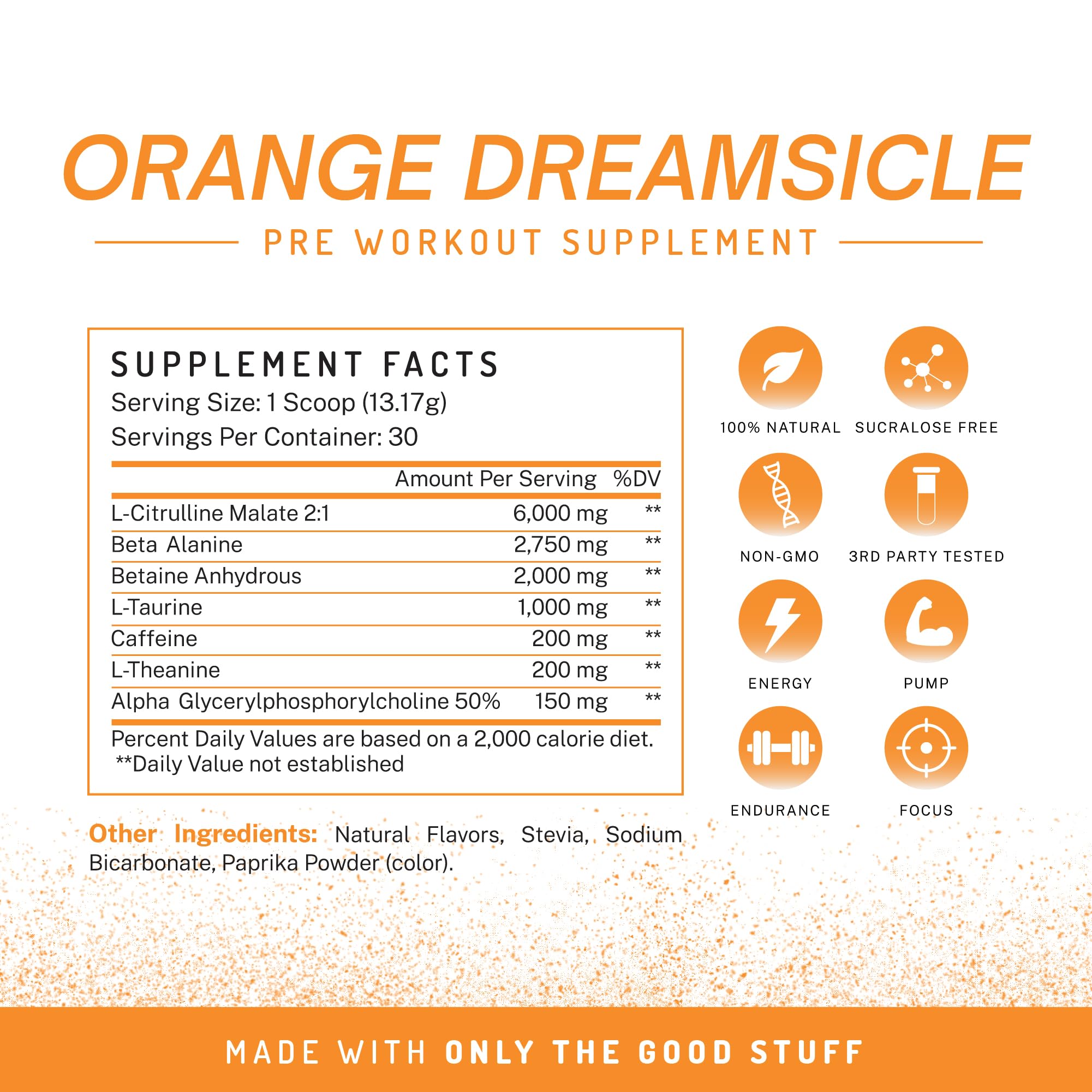 PWDRS PRE Pre-Workout Powder - Energy, Pump, Endurance, Focus, Strength Supplement PWDRS