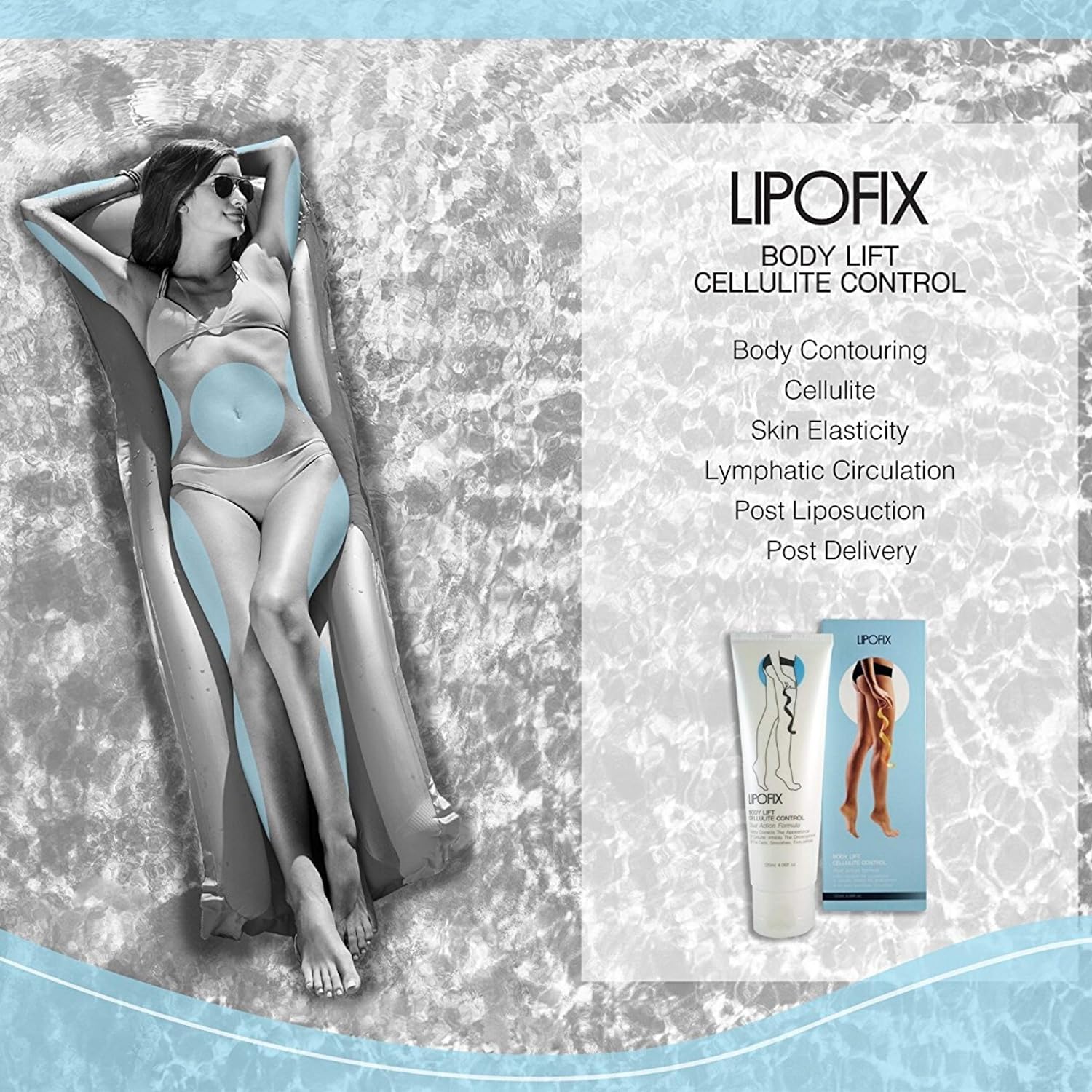 LIPOFIX Anti Cellulite Cream Luxurious Formula Body Contour Cream Effectively Tone LIPOFIX