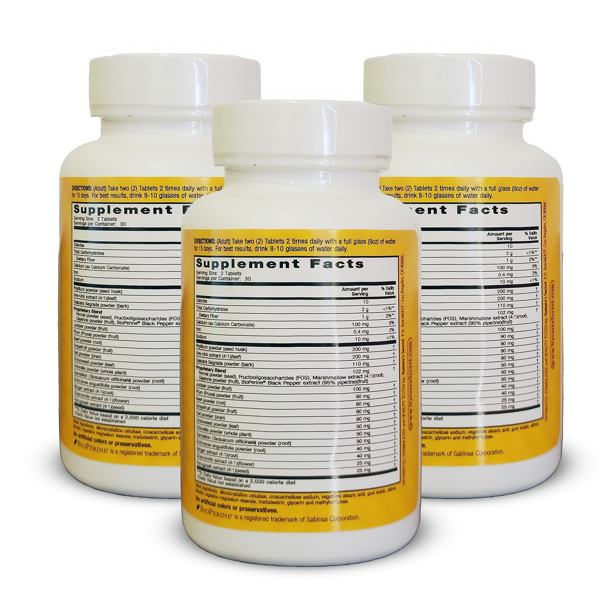 Nature's Secret 15-Day Weight Loss Support Cleanse & Flush (Pack of 3) Nature's Secret