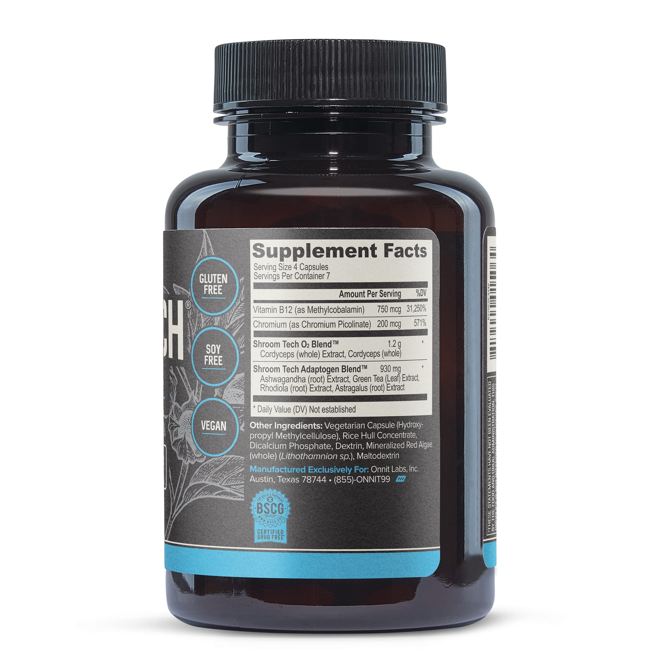 Onnit Shroom Tech SPORT: Clinically Studied Preworkout Supplement with Cordyceps ONNIT