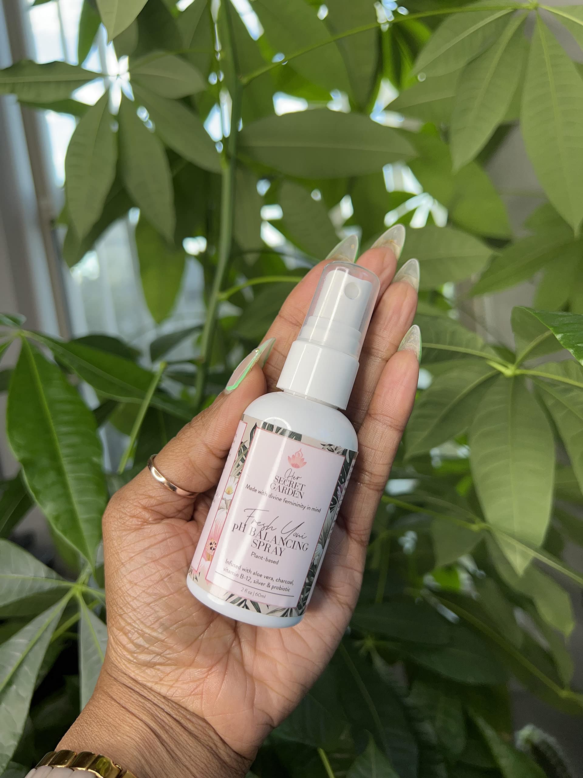 Her SECRET GARDEN Fresh Yoni - Feminine Spray 2oz, plant-based soothing mist all natural Her SECRET GARDEN