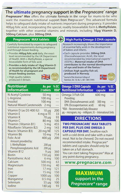 Pregnacare Max - Capsules & Tablets 28S+56S (Pack of 4)