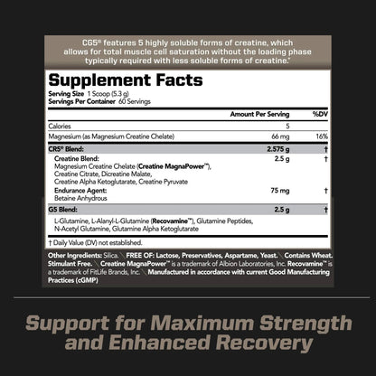 PMD Sports Ultra Pump Fuel Insanity - Pre Workout - Tropical Orange Mango (30 Servings) Sports CG5 Premium Creatine and L-Glutamine Powder (60 Servings)