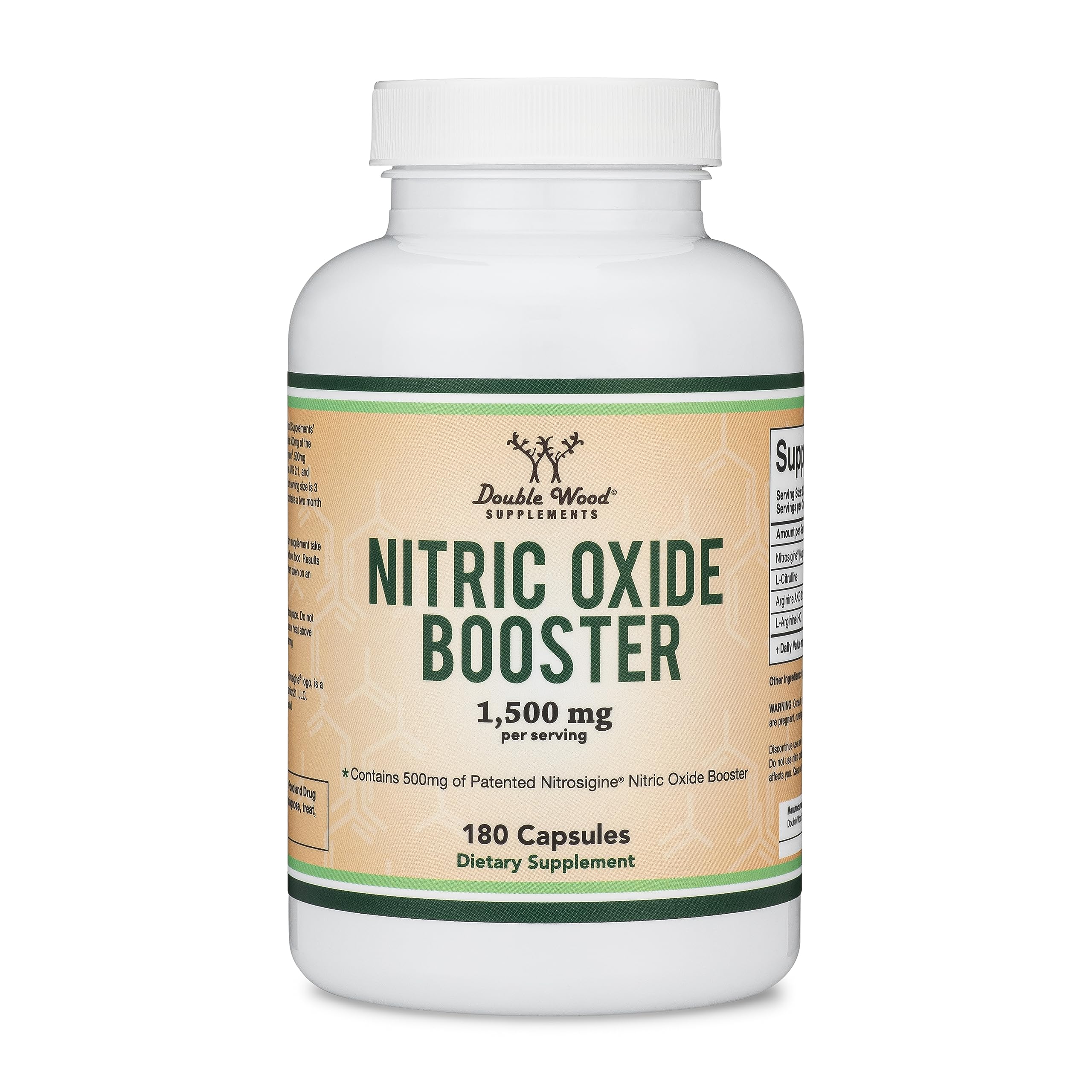 Nitric Oxide Supplement (Stim Free Pre Workout) - Nitric Oxide Booster with Nitrosigine Double Wood Supplements
