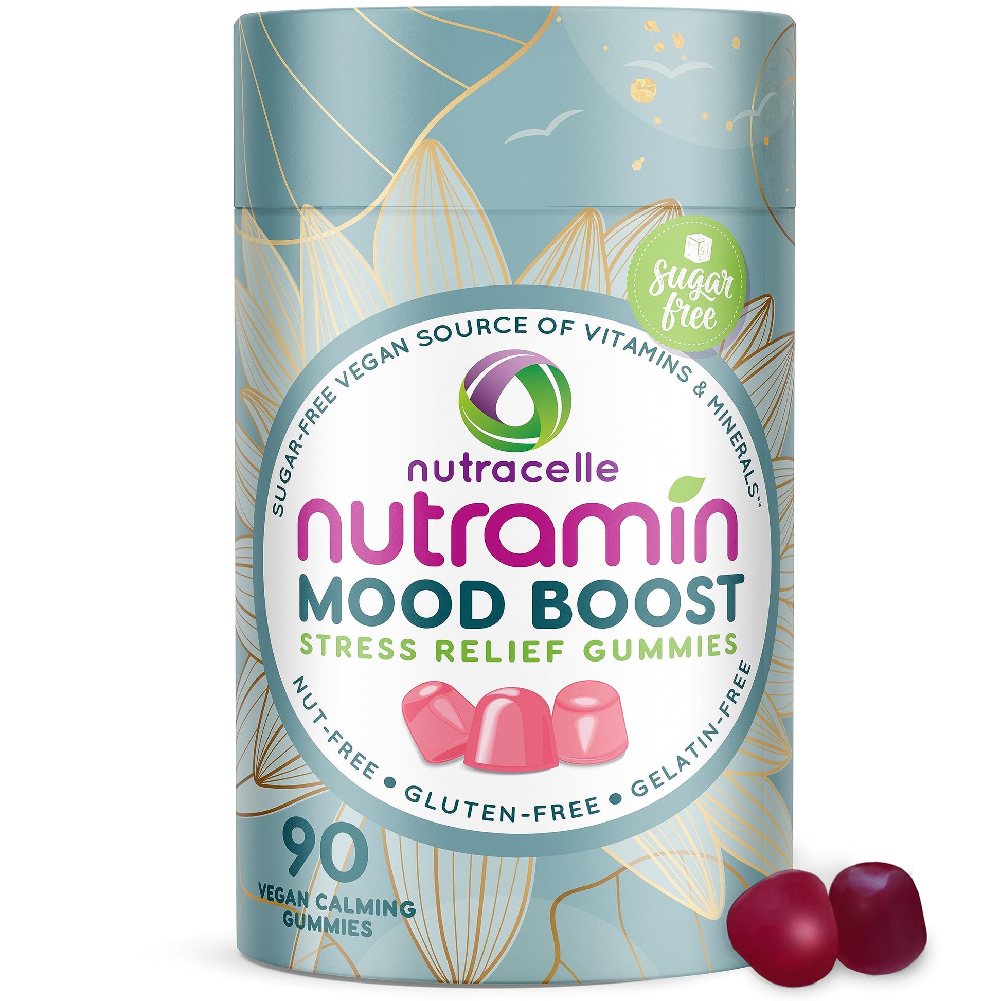 Nutracelle NUTRAMIN Mood Boost Multivitamin Gummy - Delicious & Yummy Anti-Stress 